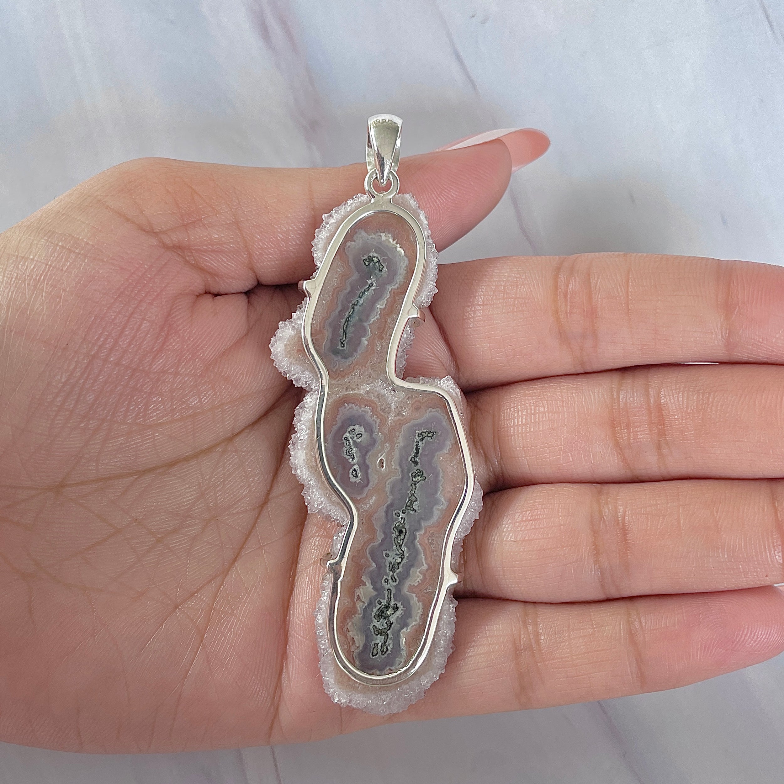 Amethyst Stalactite Pendant-(ASL-P-358.)