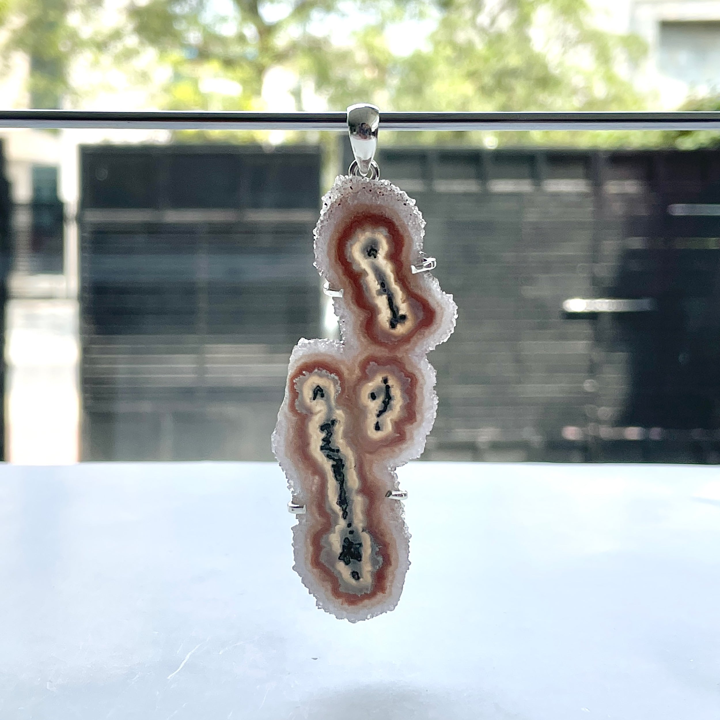Amethyst Stalactite Pendant-(ASL-P-358.)