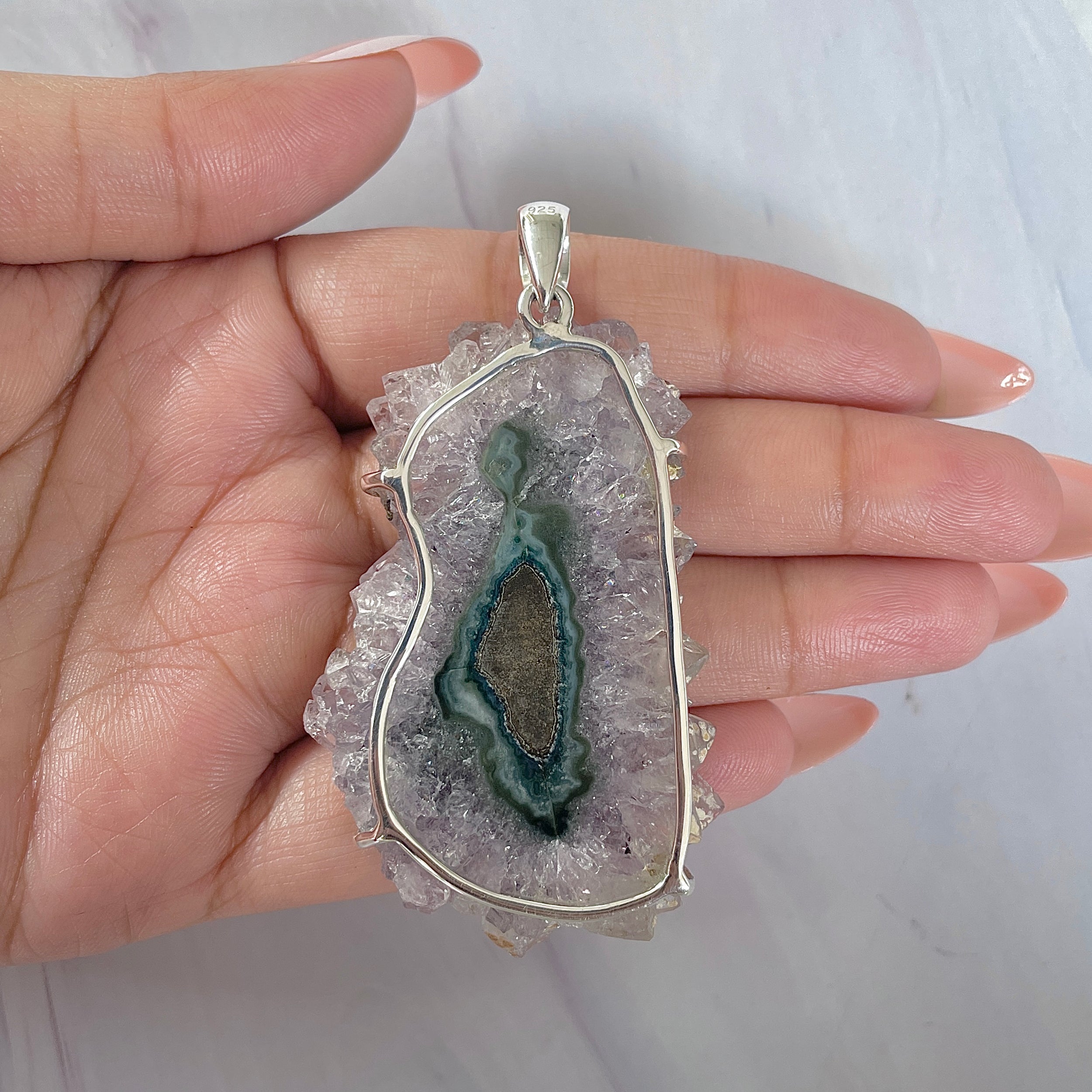 Amethyst Stalactite Pendant-(ASL-P-359.)