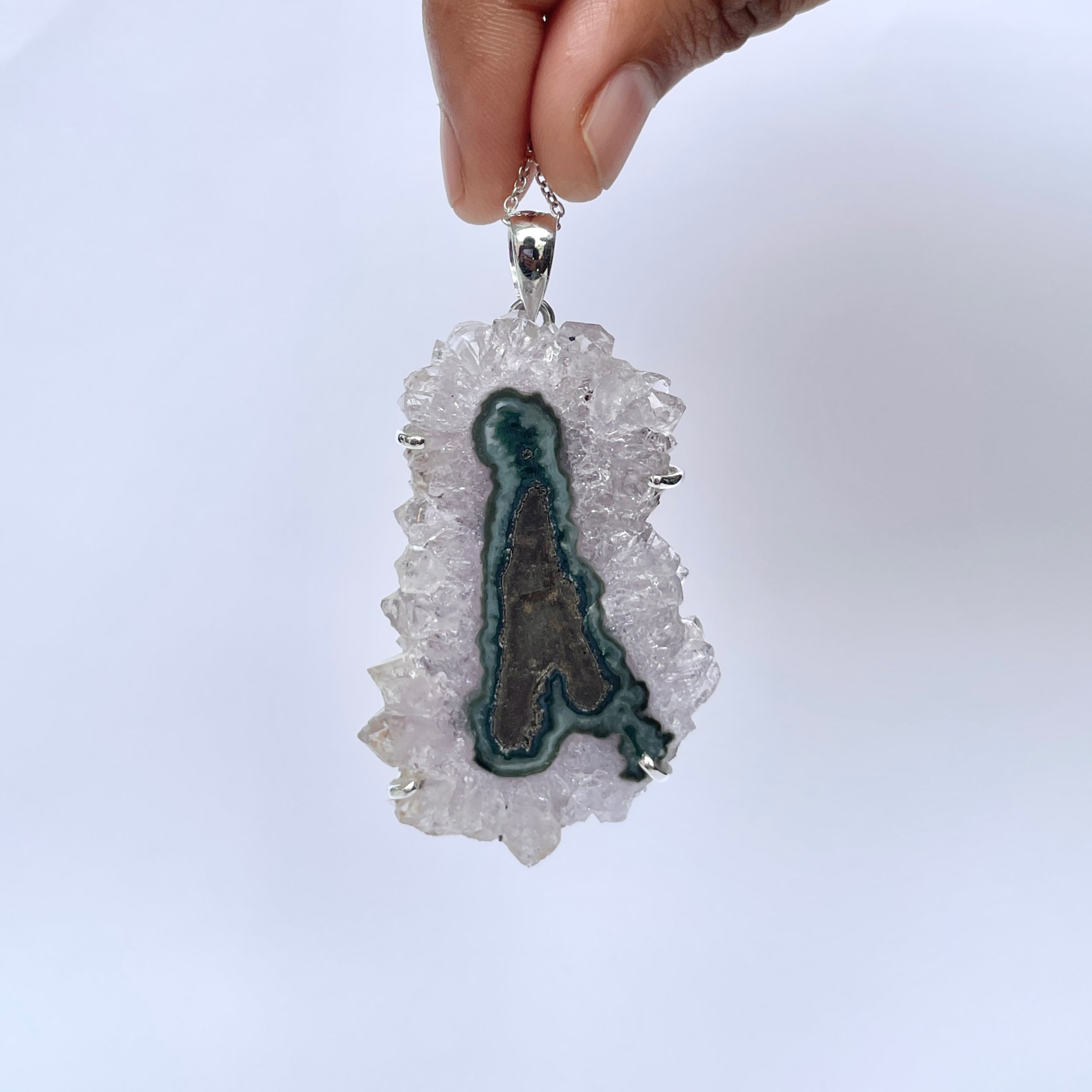 Amethyst Stalactite Pendant-(ASL-P-359.)