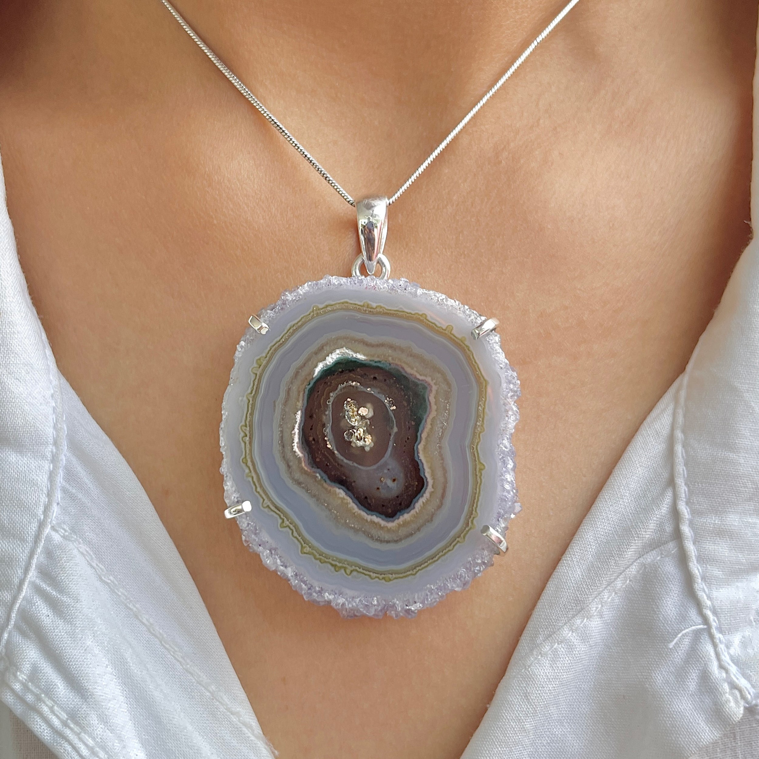 Amethyst Stalactite Pendant-(ASL-P-360.)