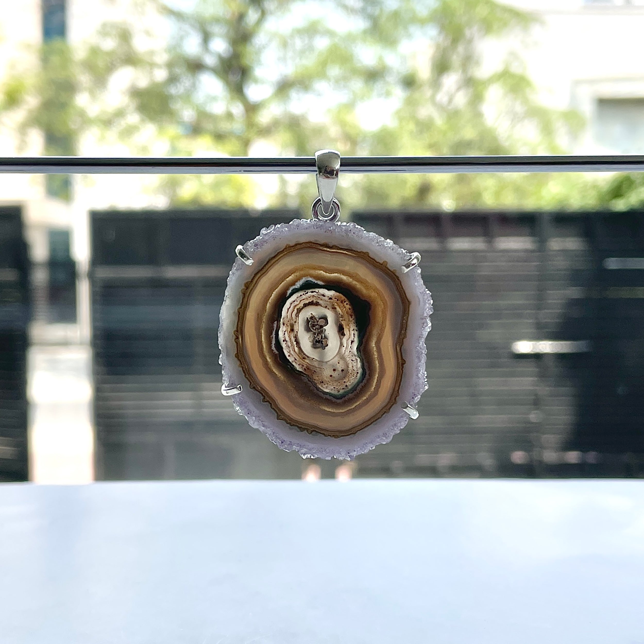 Amethyst Stalactite Pendant-(ASL-P-360.)