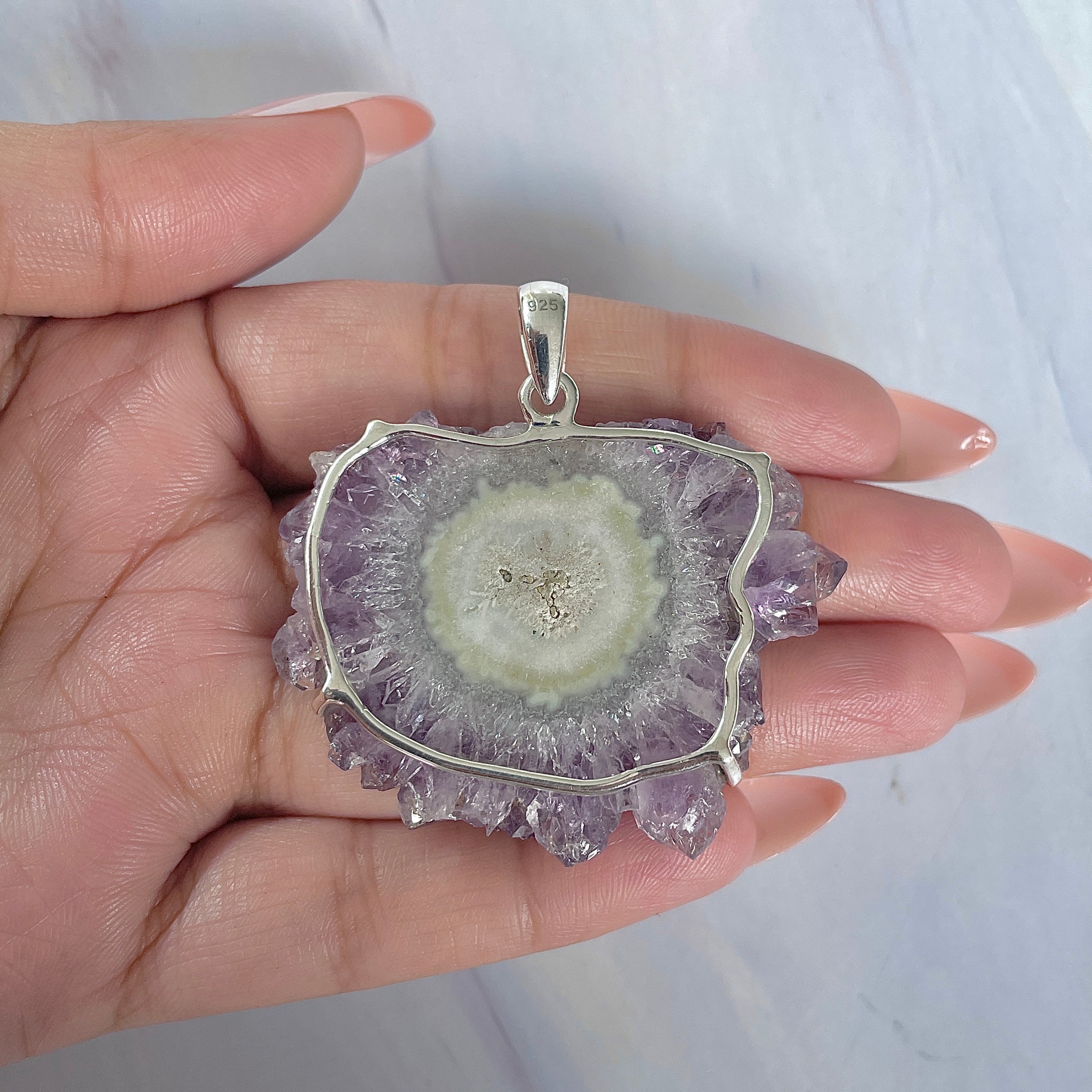 Amethyst Stalactite Pendant-(ASL-P-361.)