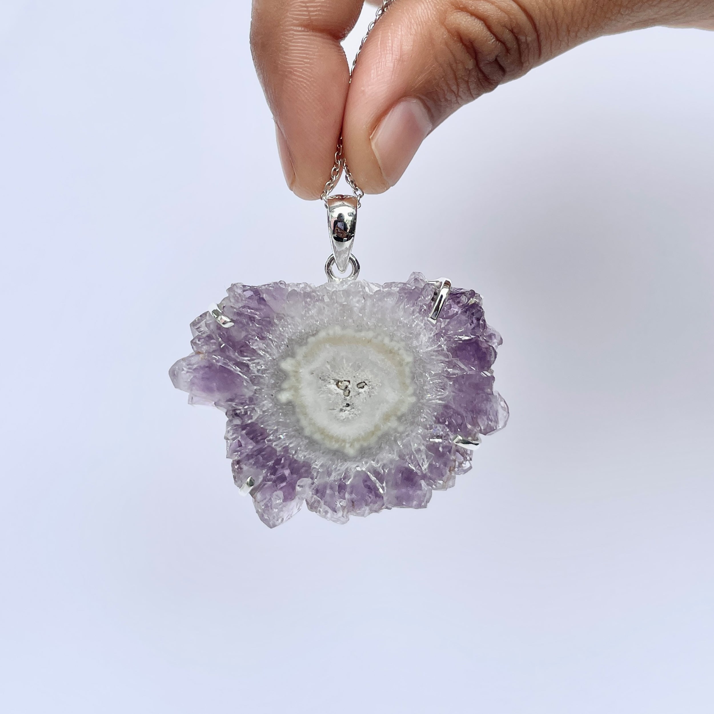 Amethyst Stalactite Pendant-(ASL-P-361.)