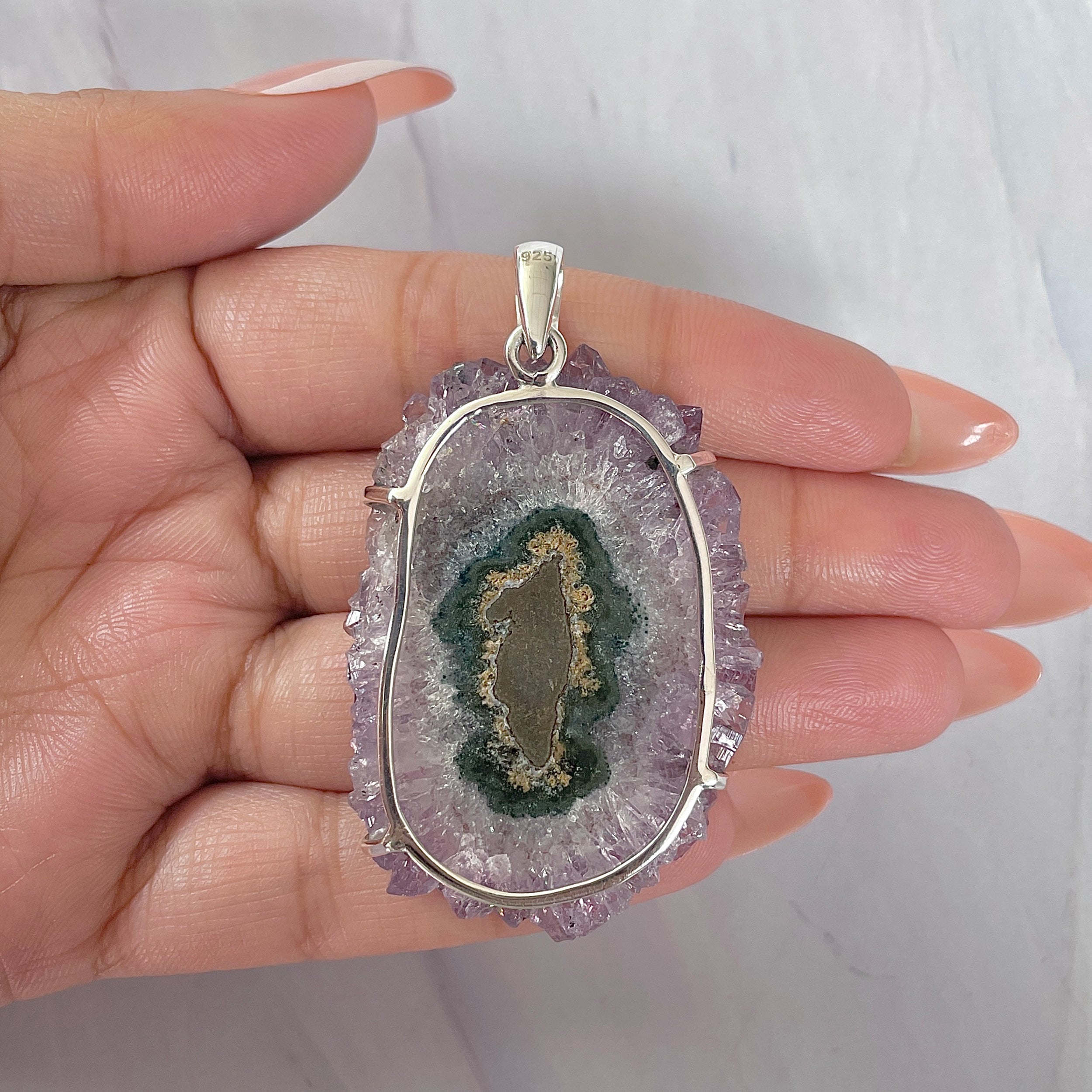 Amethyst Stalactite Pendant-(ASL-P-363.)