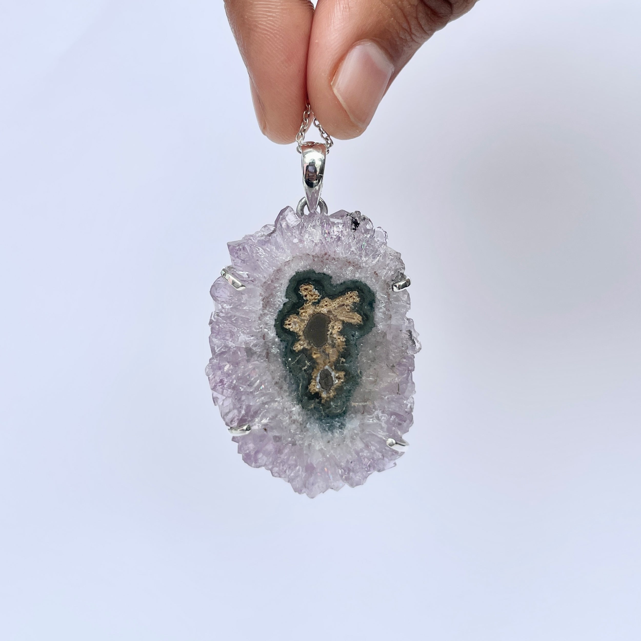 Amethyst Stalactite Pendant-(ASL-P-363.)