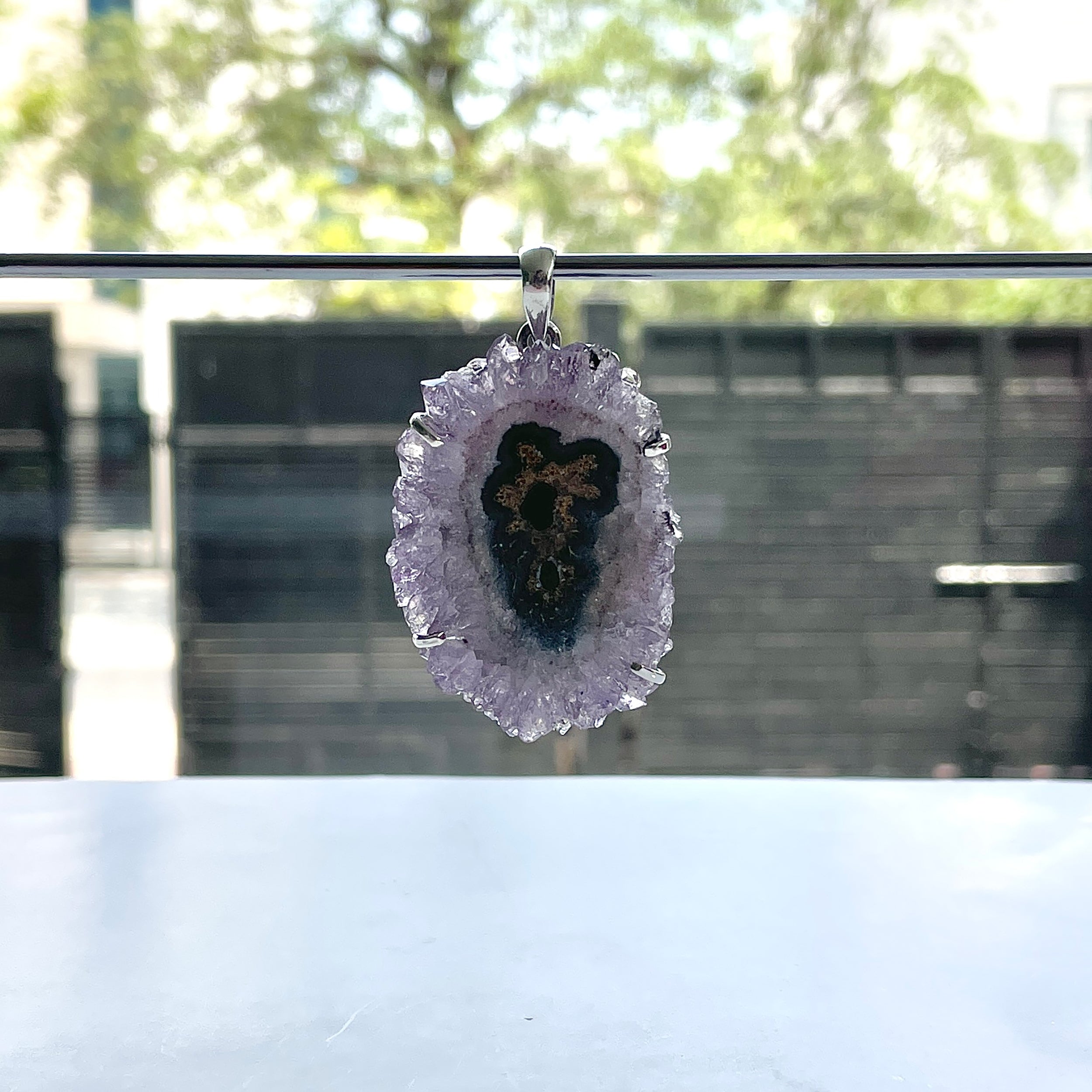 Amethyst Stalactite Pendant-(ASL-P-363.)