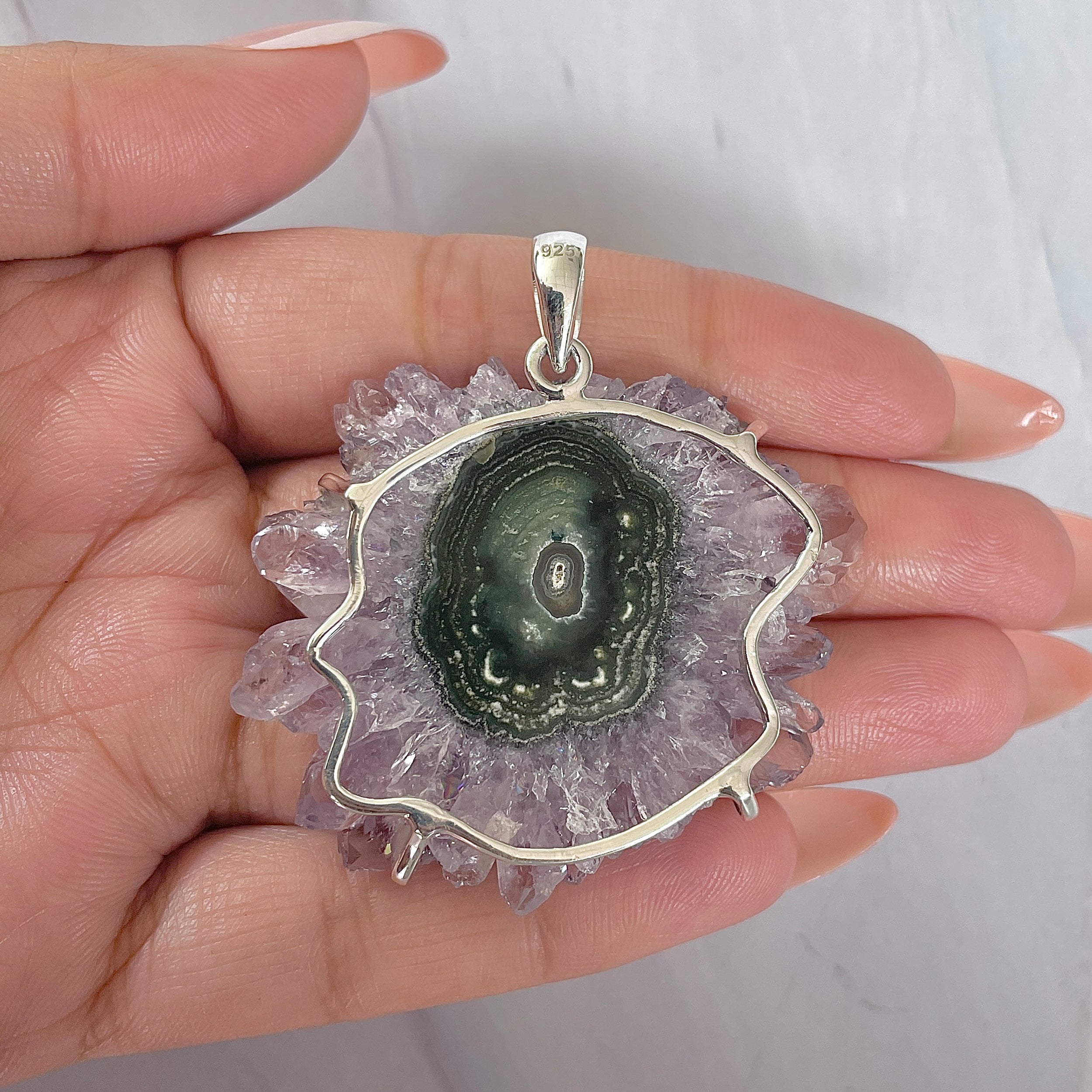 Amethyst Stalactite Pendant-(ASL-P-364.)