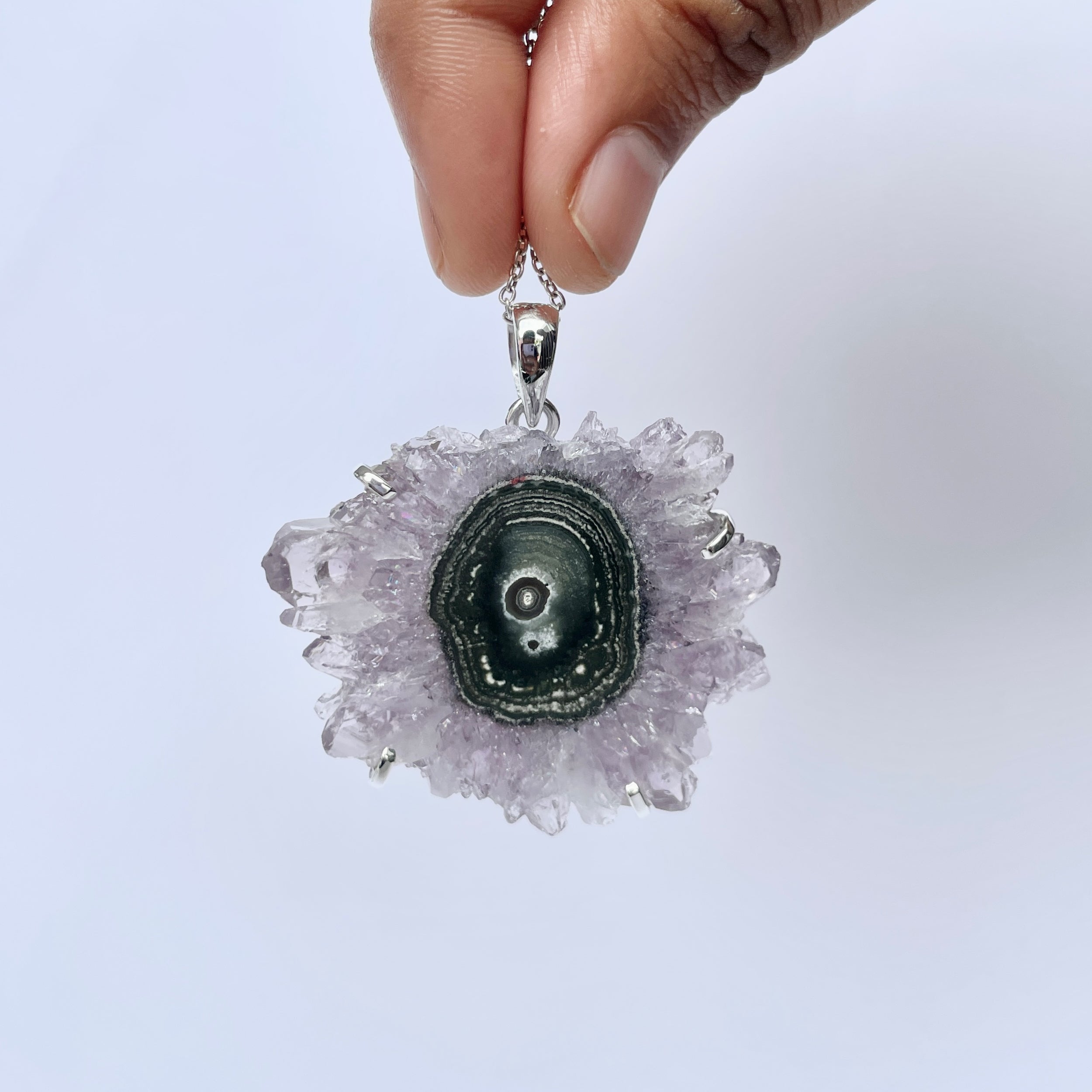 Amethyst Stalactite Pendant-(ASL-P-364.)