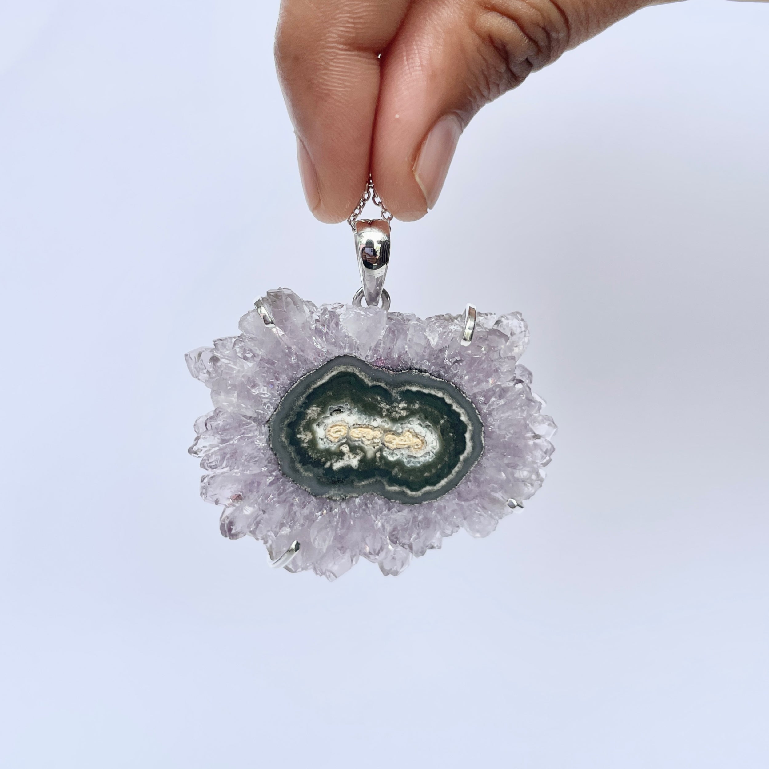 Amethyst Stalactite Pendant-(ASL-P-365.)