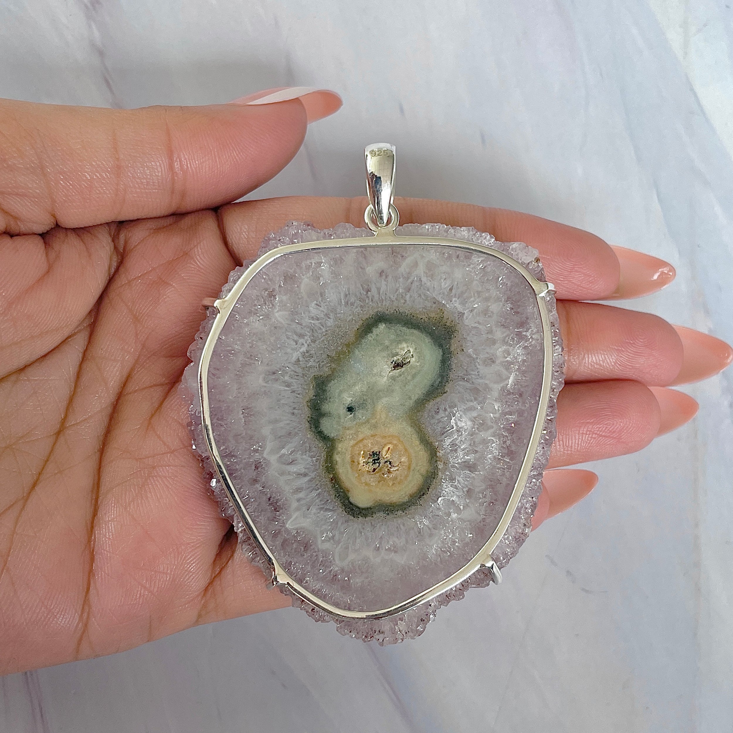 Amethyst Stalactite Pendant-(ASL-P-366.)