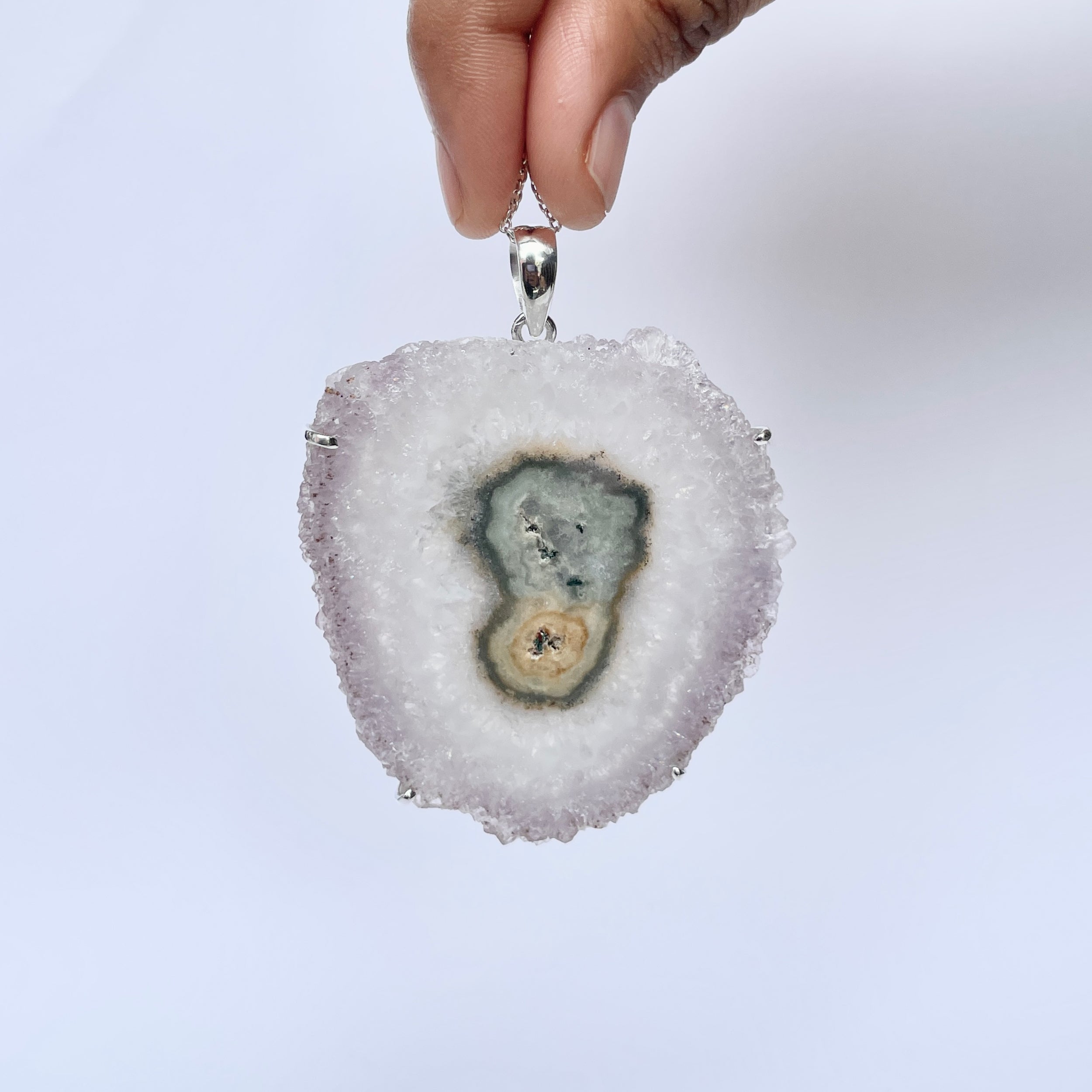 Amethyst Stalactite Pendant-(ASL-P-366.)