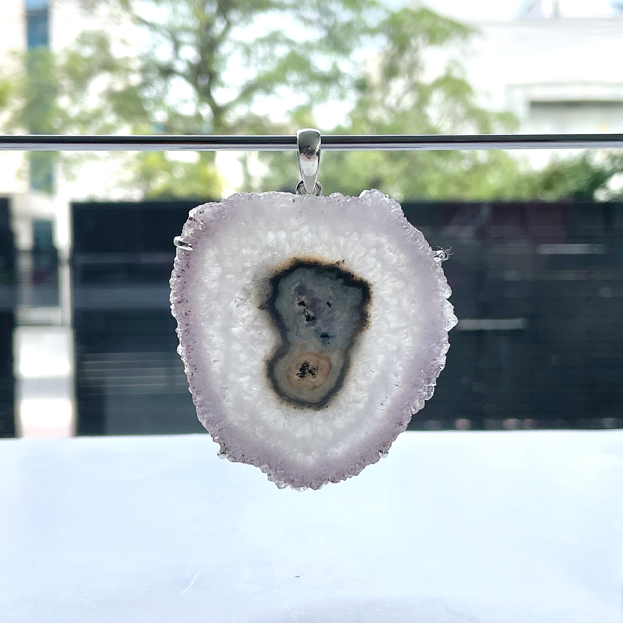 Amethyst Stalactite Pendant-(ASL-P-366.)