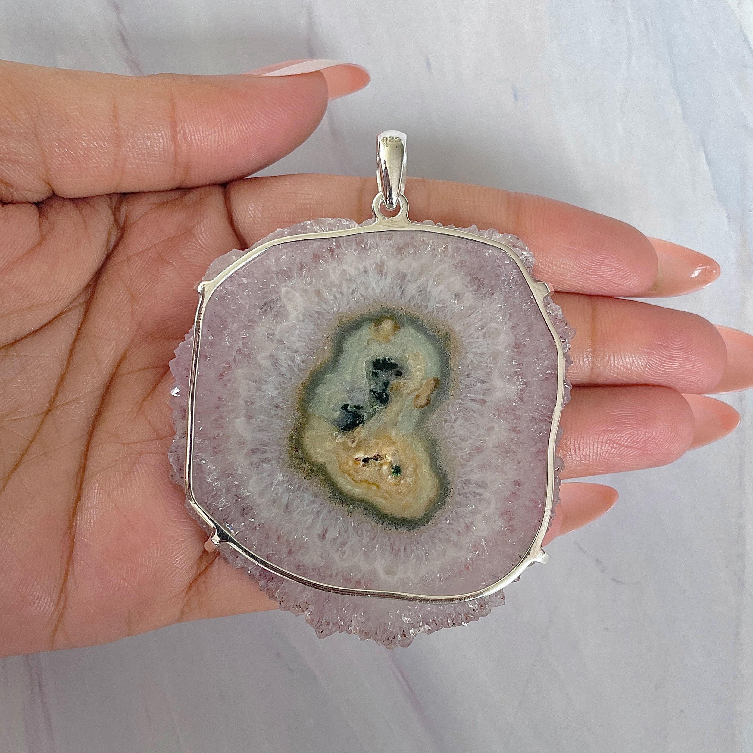 Amethyst Stalactite Pendant-(ASL-P-367.)