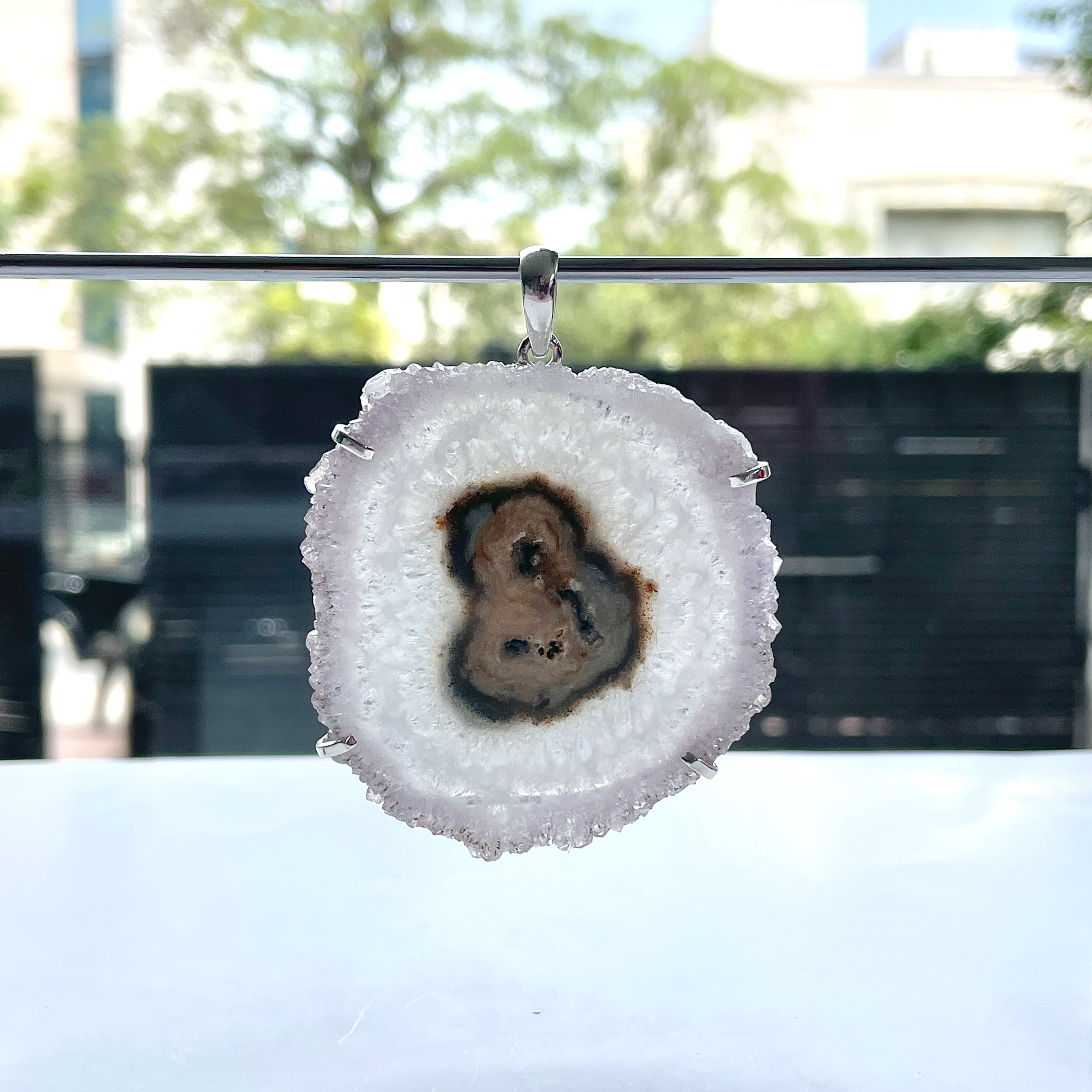 Amethyst Stalactite Pendant-(ASL-P-367.)