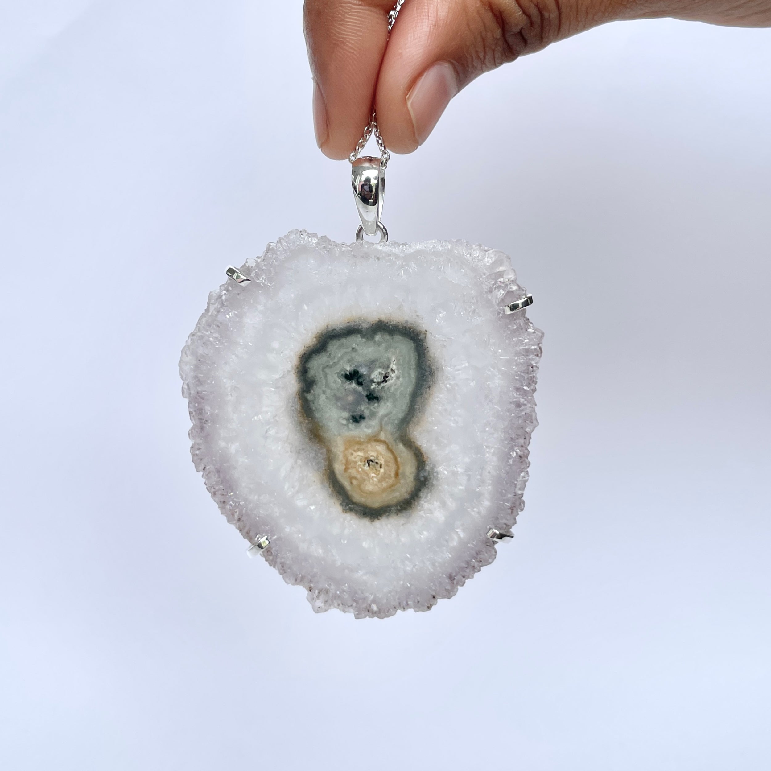 Amethyst Stalactite Pendant-(ASL-P-368.)