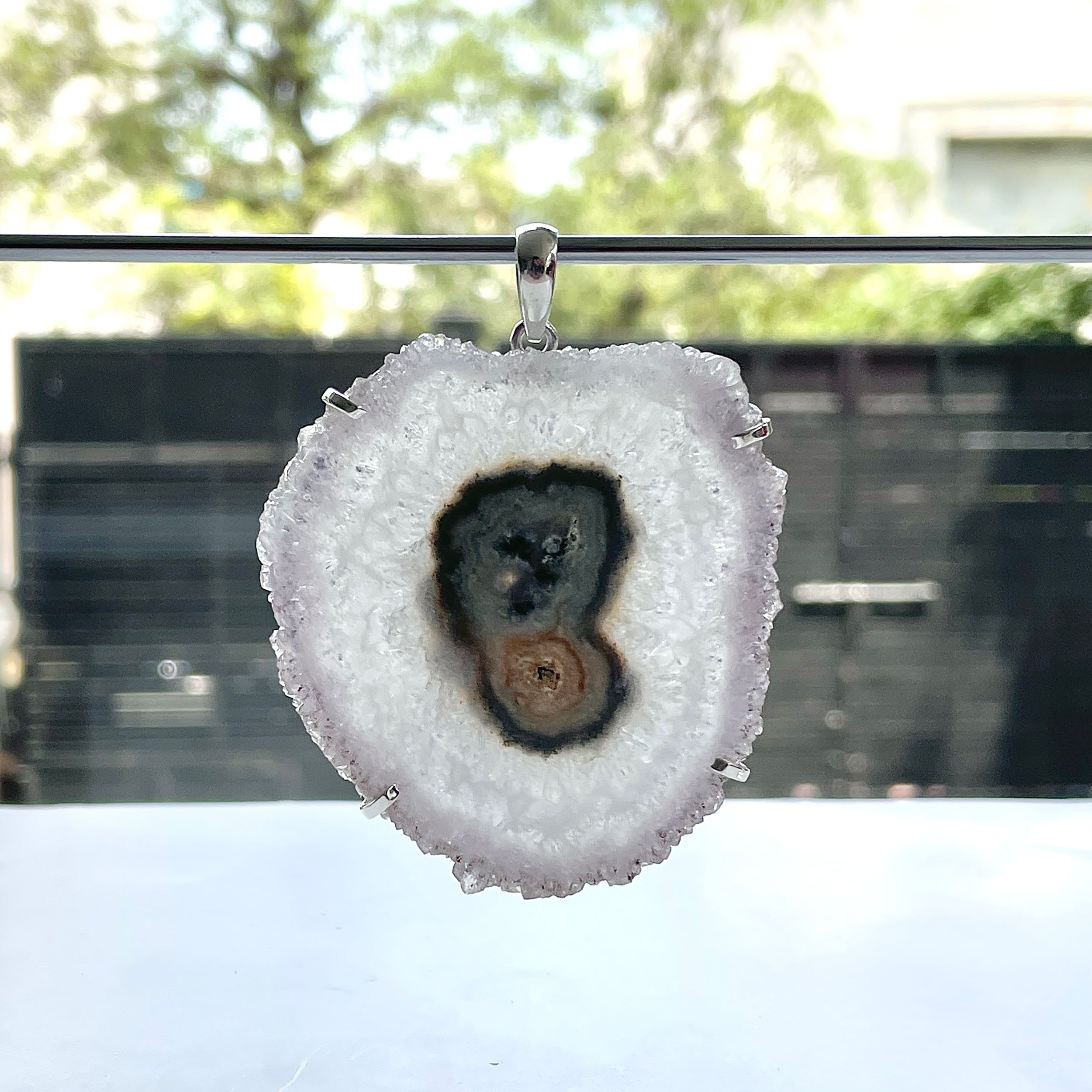 Amethyst Stalactite Pendant-(ASL-P-368.)