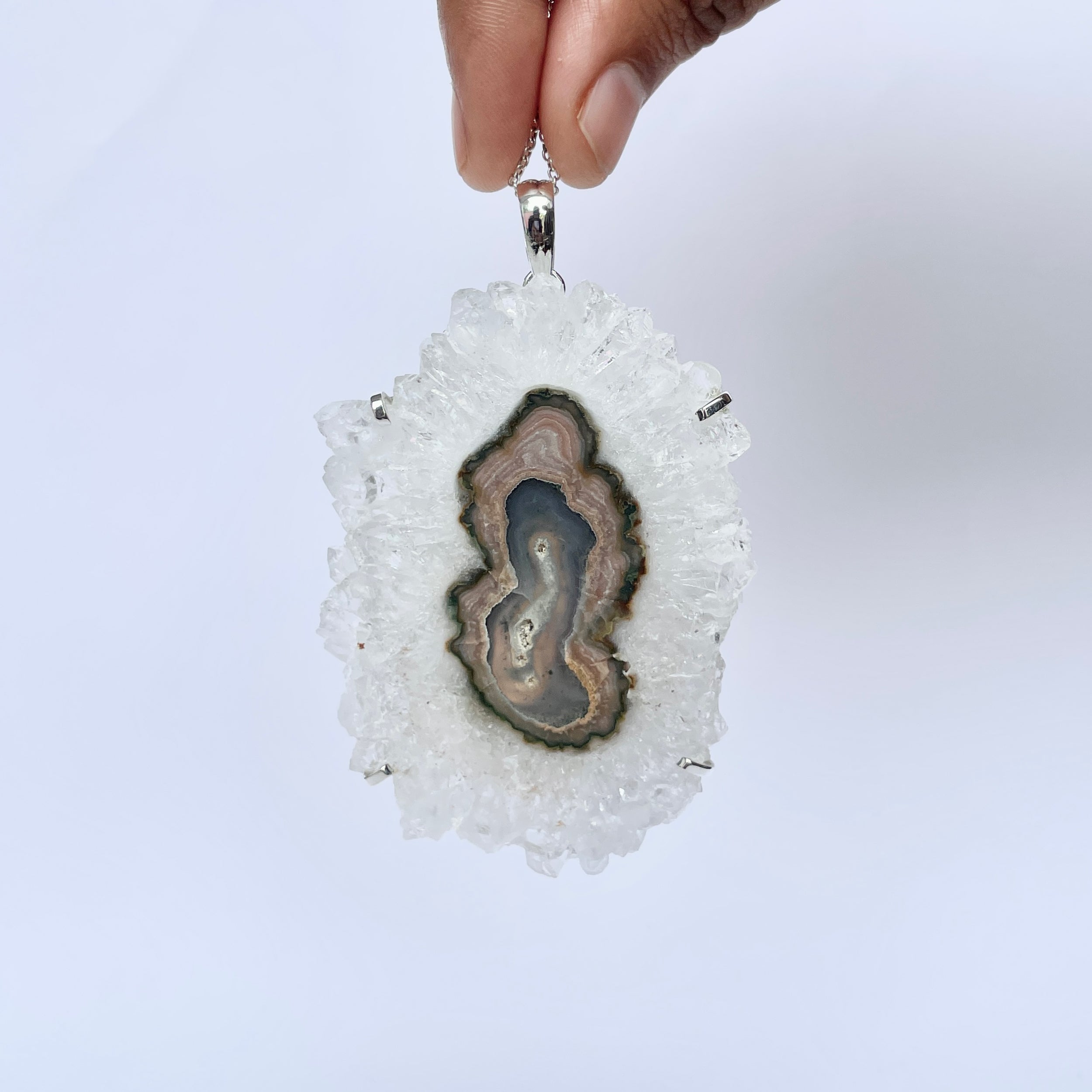 Amethyst Stalactite Pendant-(ASL-P-369.)
