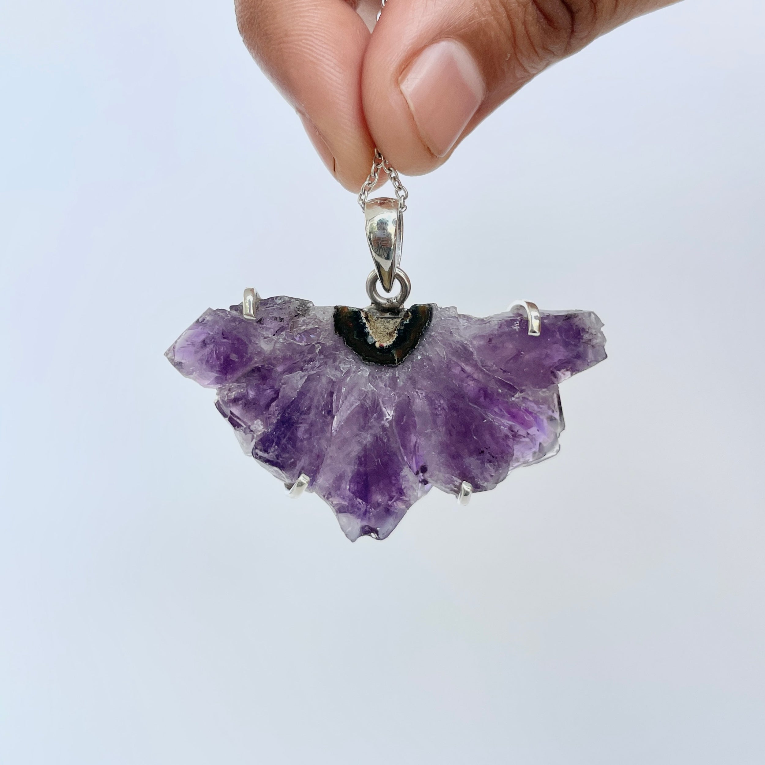 Amethyst Stalactite Pendant-(ASL-P-37.)