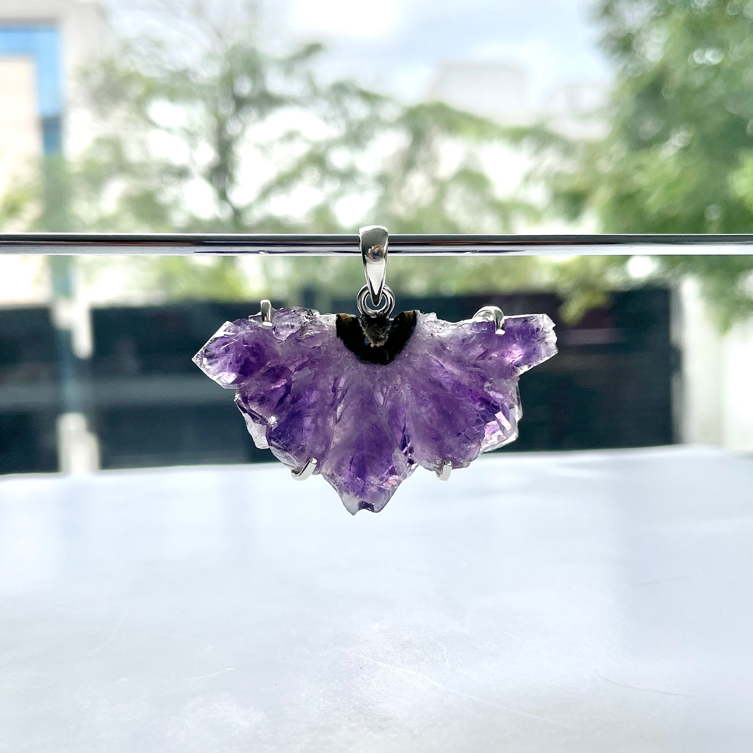 Amethyst Stalactite Pendant-(ASL-P-37.)