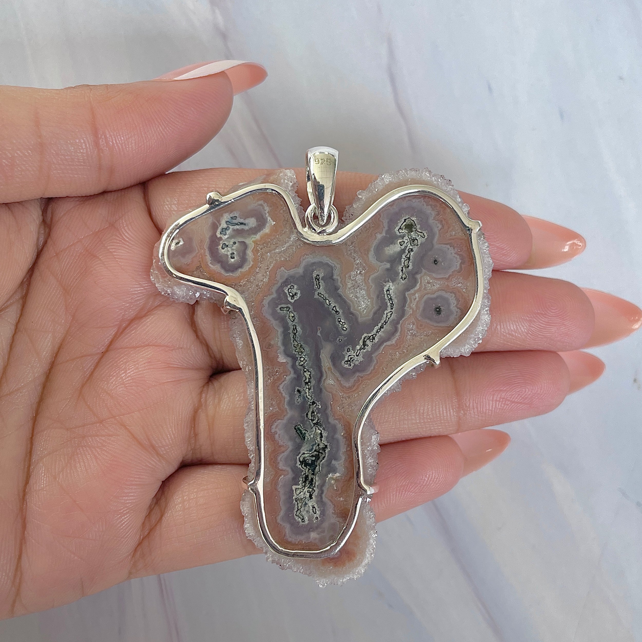 Amethyst Stalactite Pendant-(ASL-P-370.)