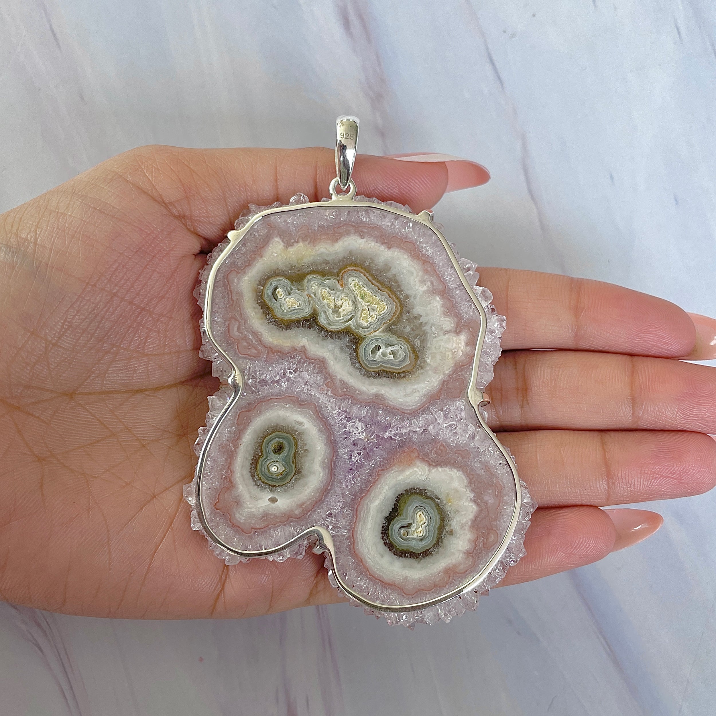 Amethyst Stalactite Pendant-(ASL-P-371.)