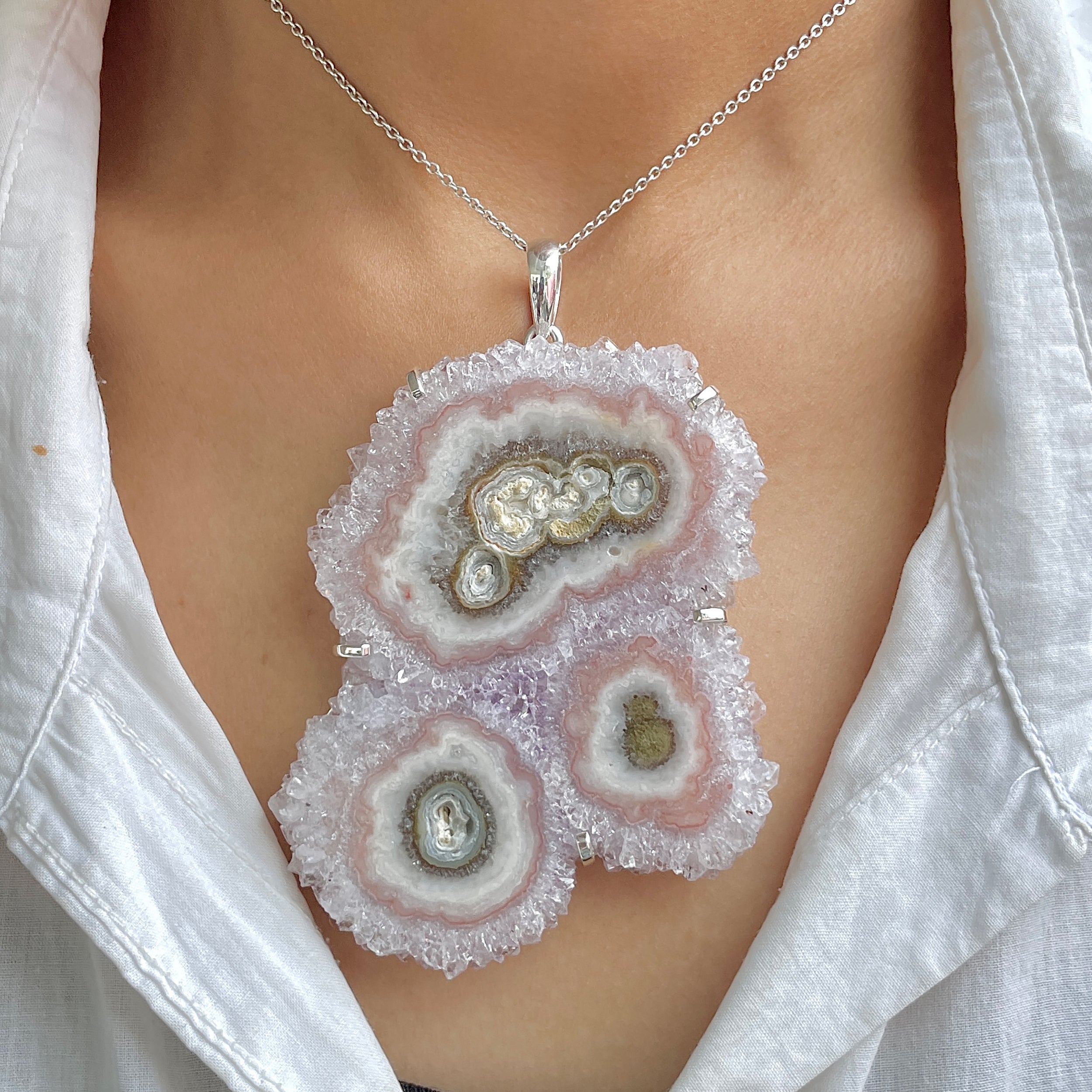Amethyst Stalactite Pendant-(ASL-P-371.)