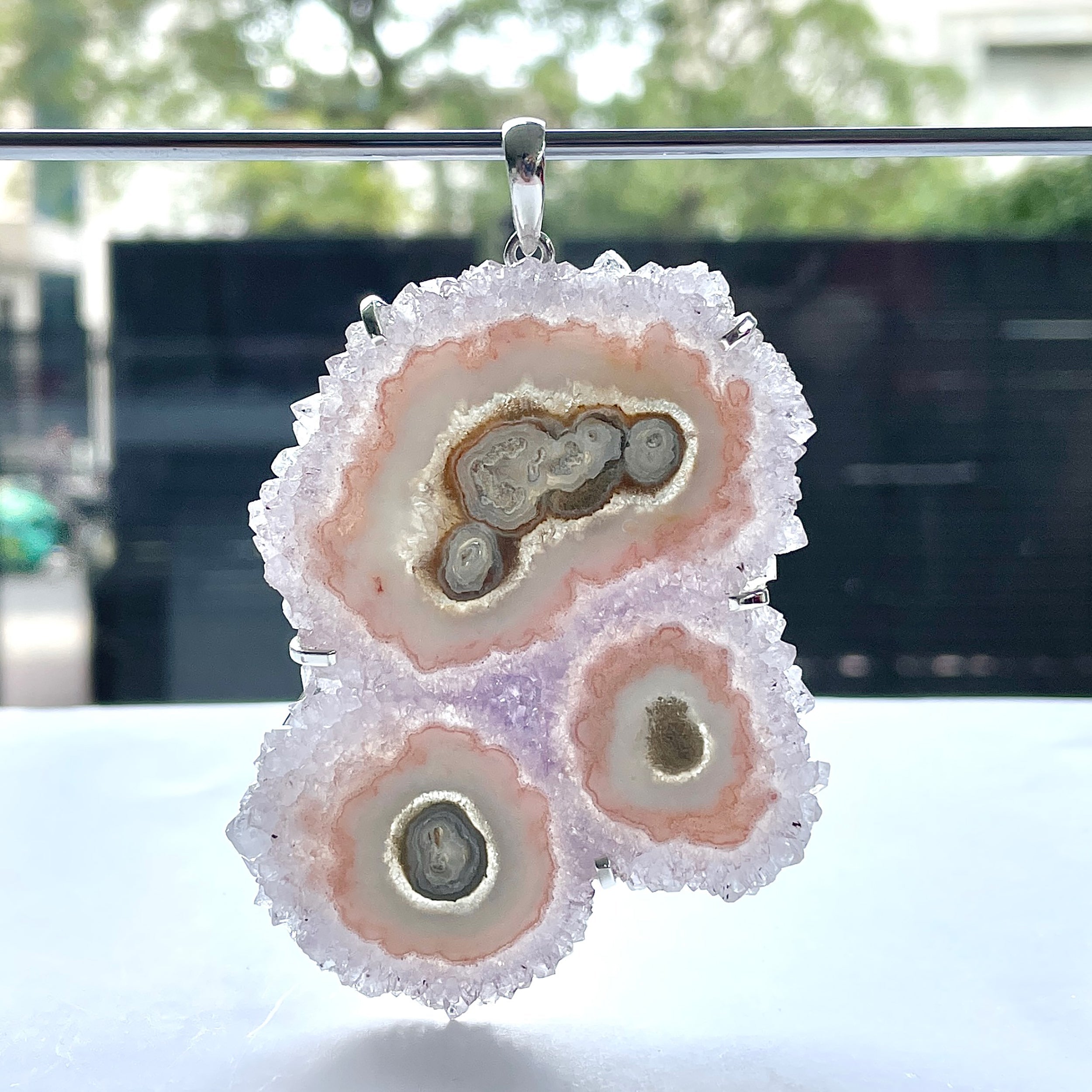 Amethyst Stalactite Pendant-(ASL-P-371.)