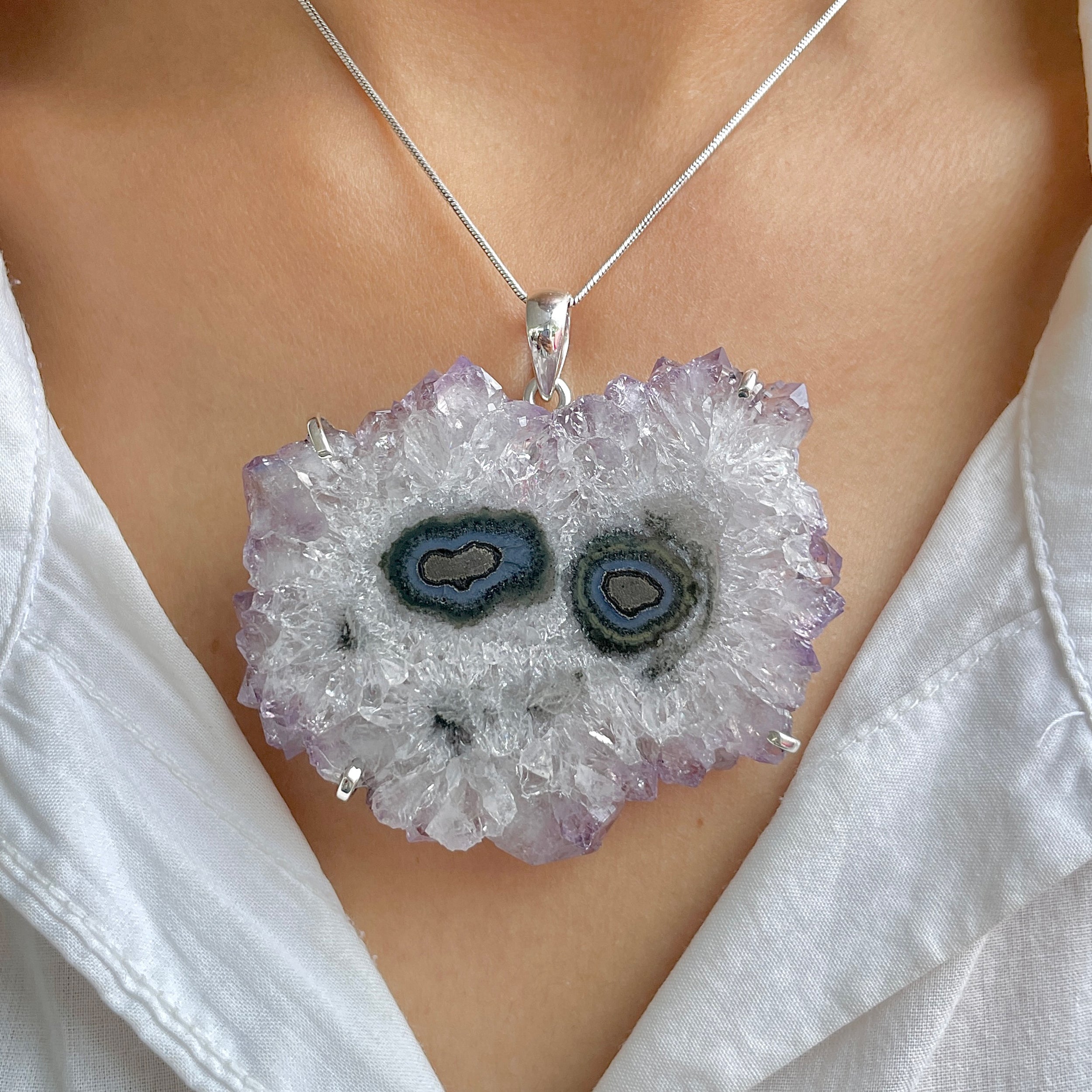 Amethyst Stalactite Pendant-(ASL-P-372.)