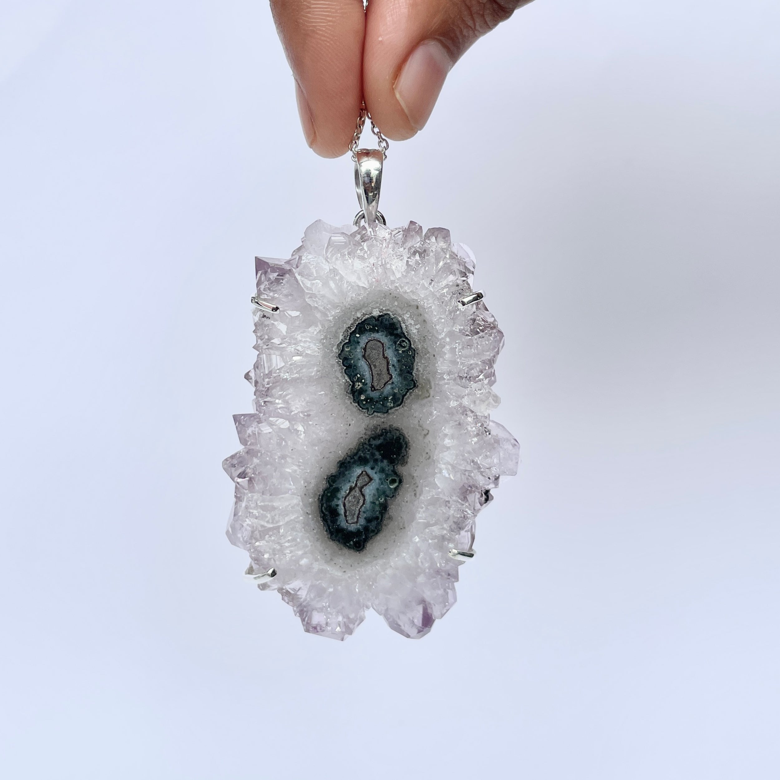 Amethyst Stalactite Pendant-(ASL-P-373.)