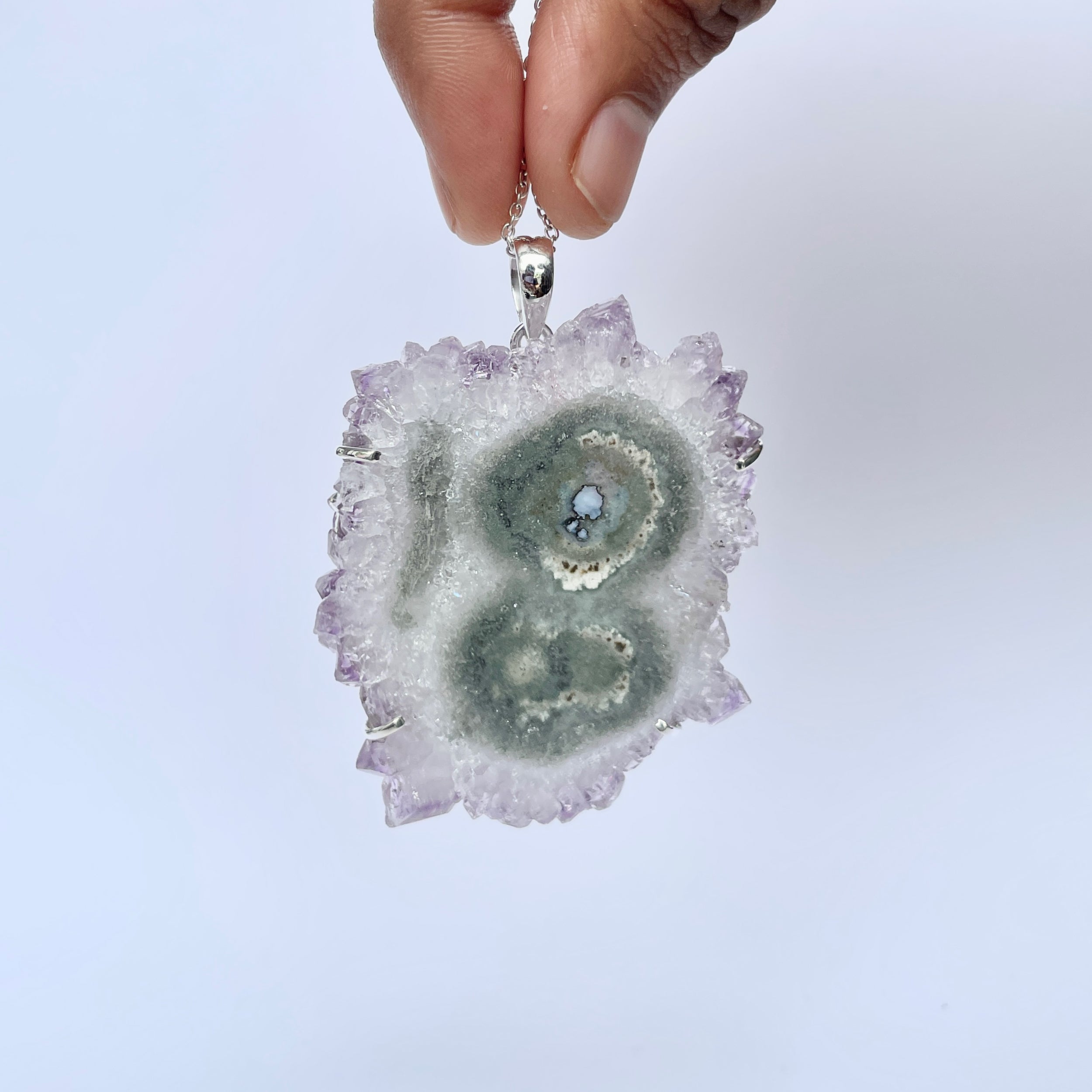 Amethyst Stalactite Pendant-(ASL-P-374.)