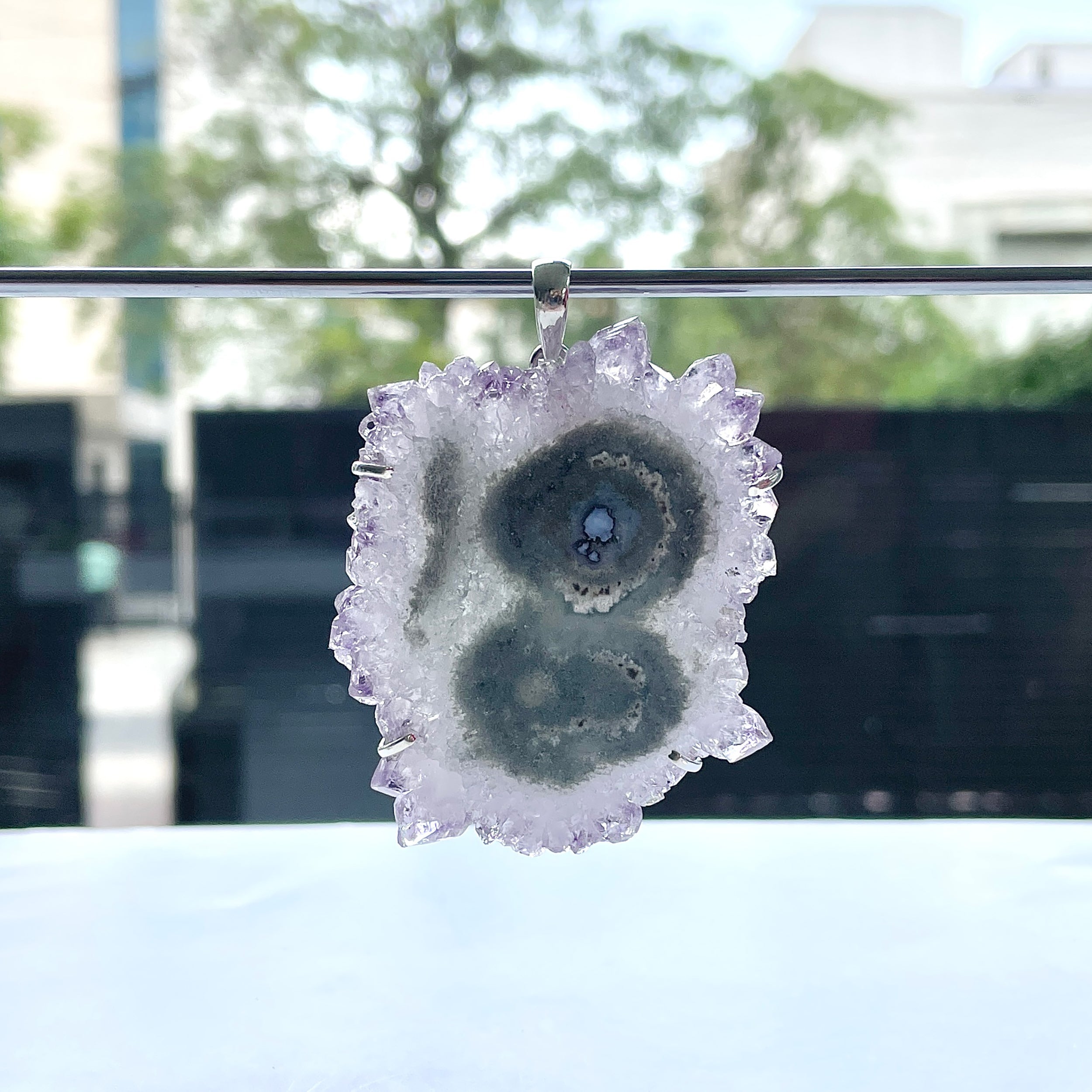 Amethyst Stalactite Pendant-(ASL-P-374.)