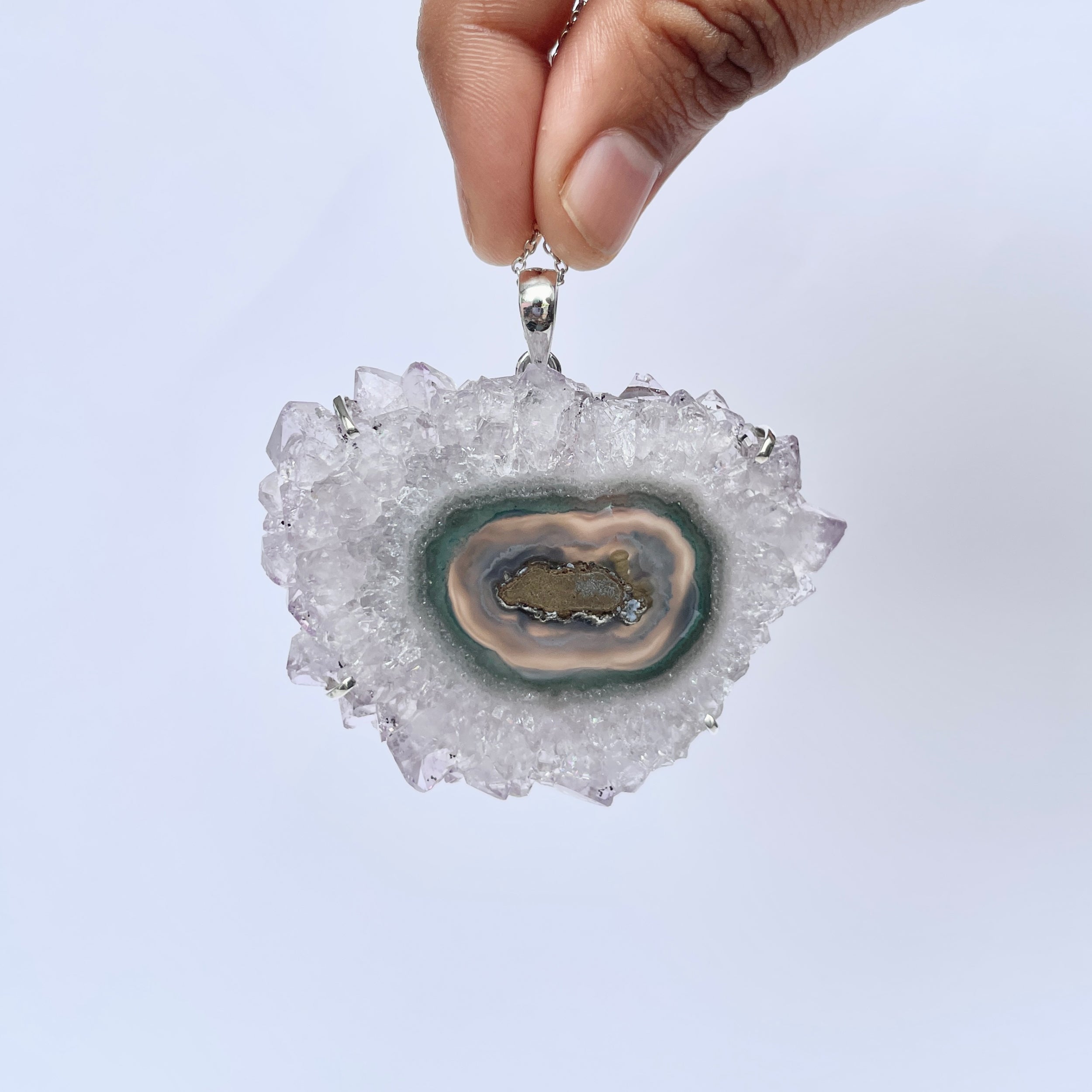 Amethyst Stalactite Pendant-(ASL-P-376.)