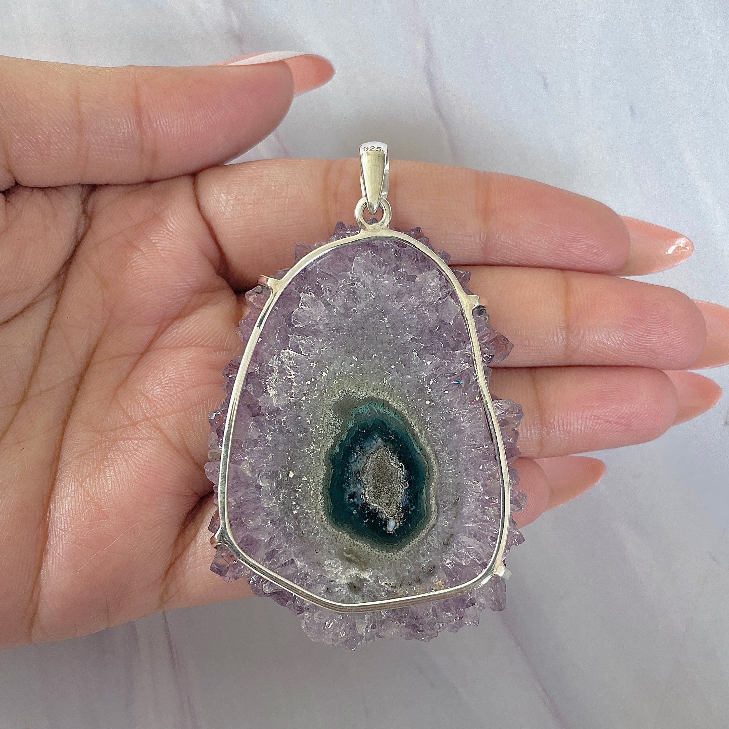 Amethyst Stalactite Pendant-(ASL-P-377.)