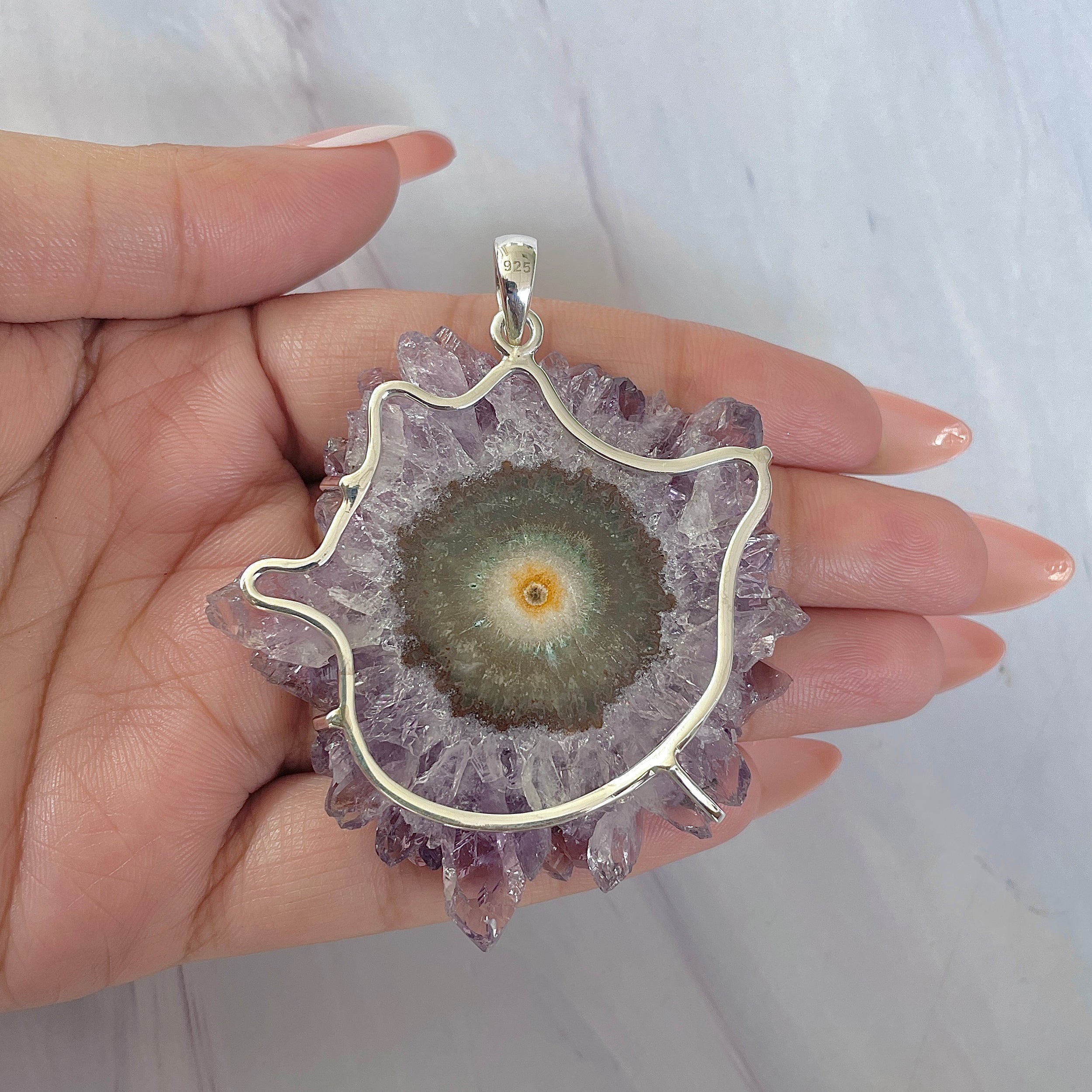 Amethyst Stalactite Pendant-(ASL-P-378.)