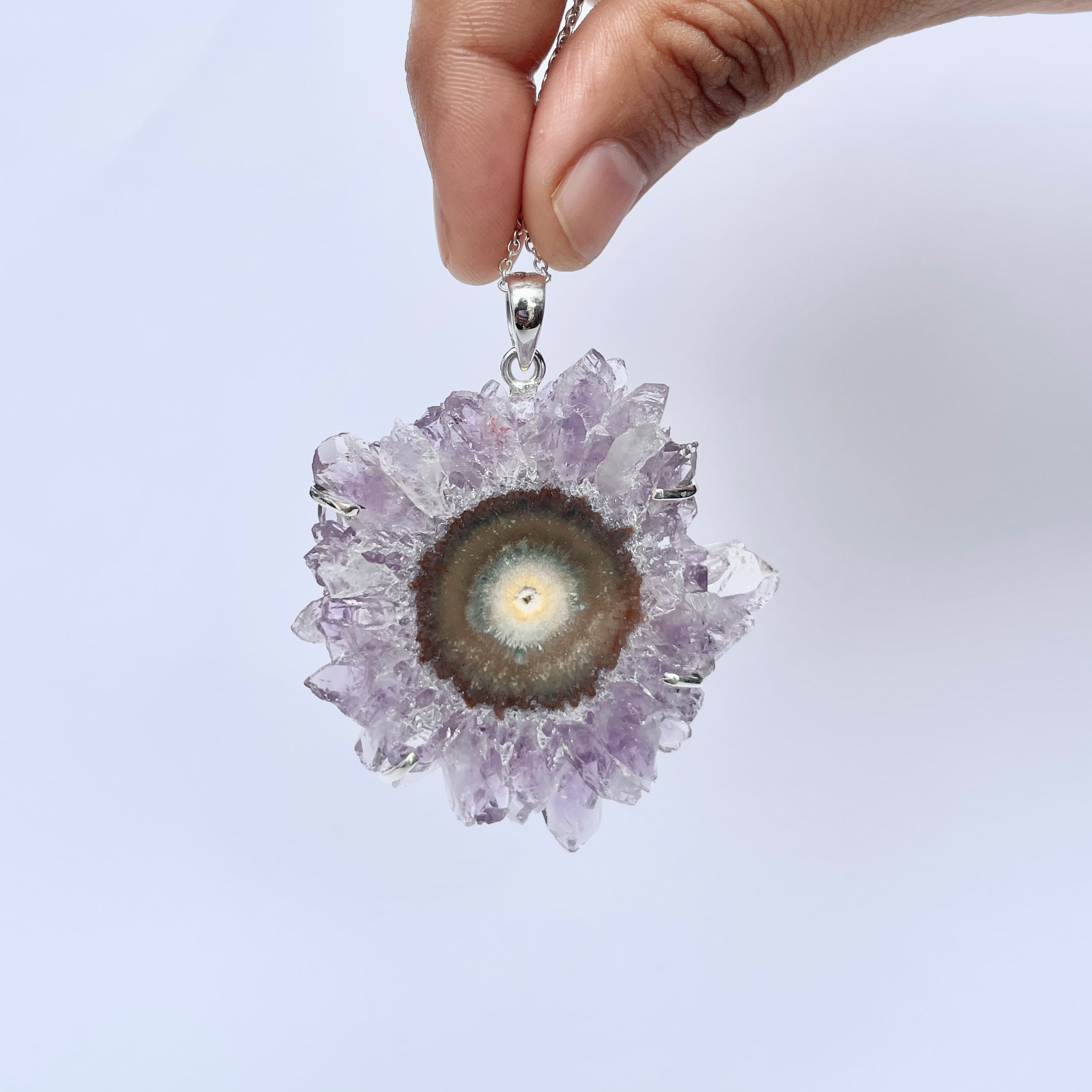 Amethyst Stalactite Pendant-(ASL-P-378.)