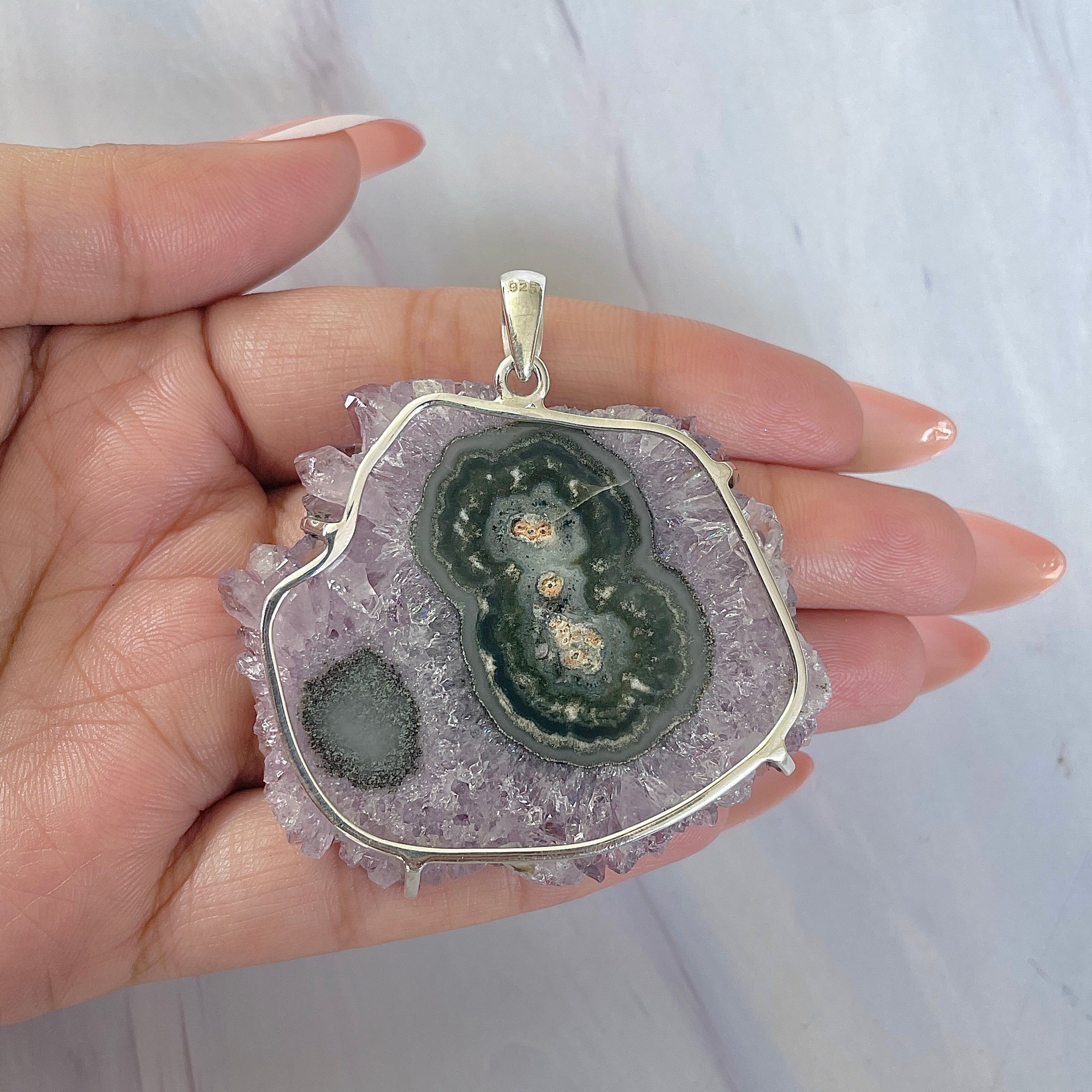 Amethyst Stalactite Pendant-(ASL-P-379.)