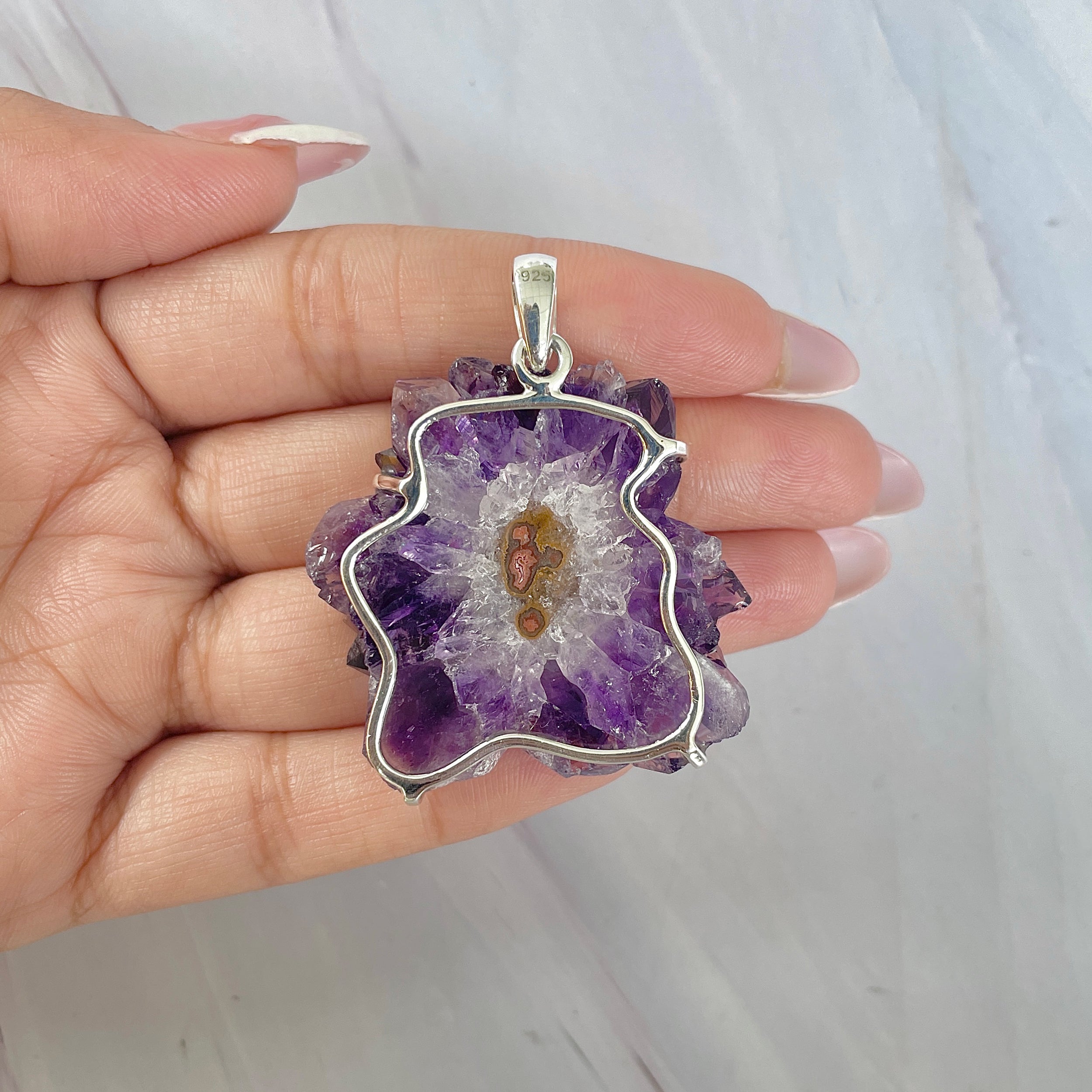 Amethyst Stalactite Pendant-(ASL-P-38.)