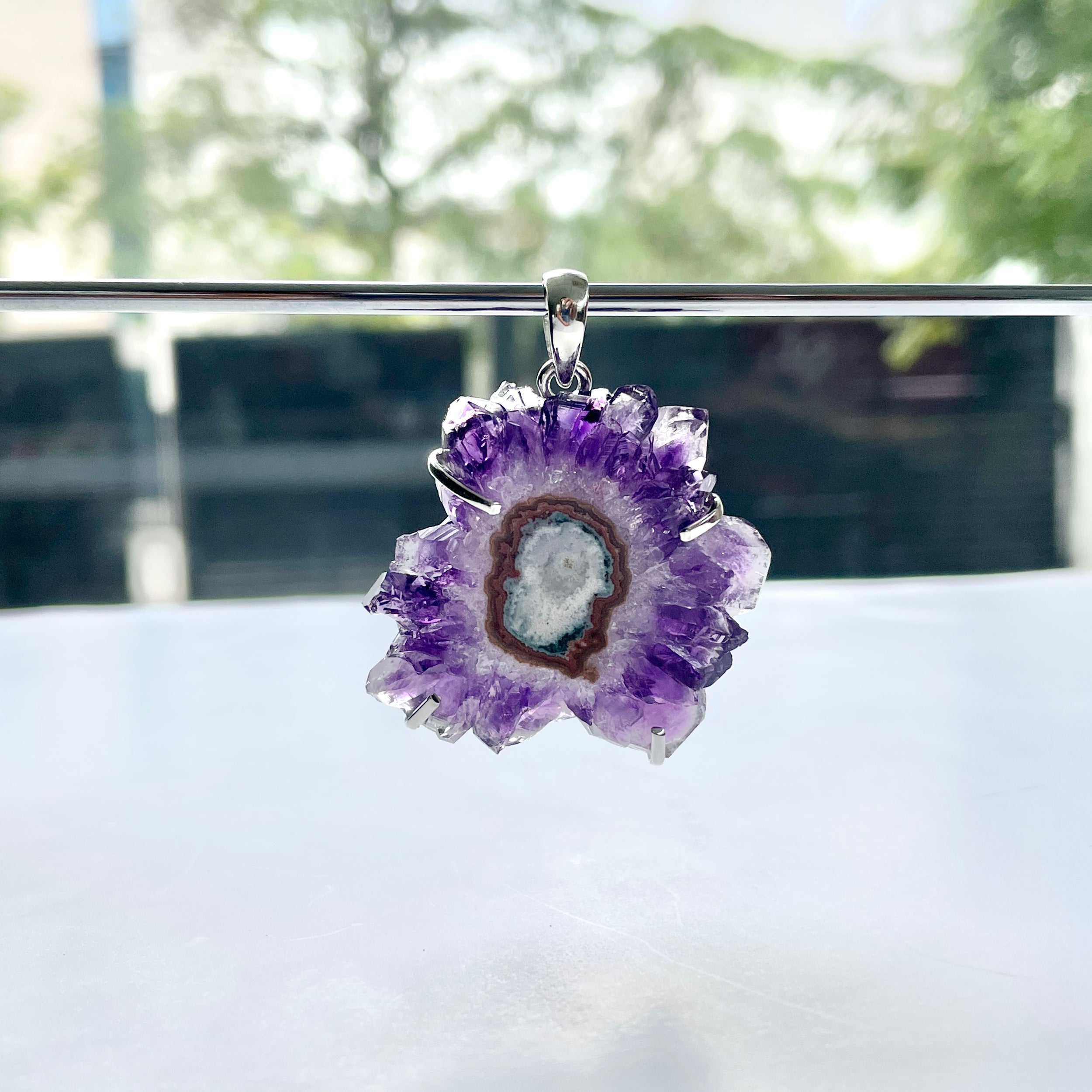 Amethyst Stalactite Pendant-(ASL-P-38.)