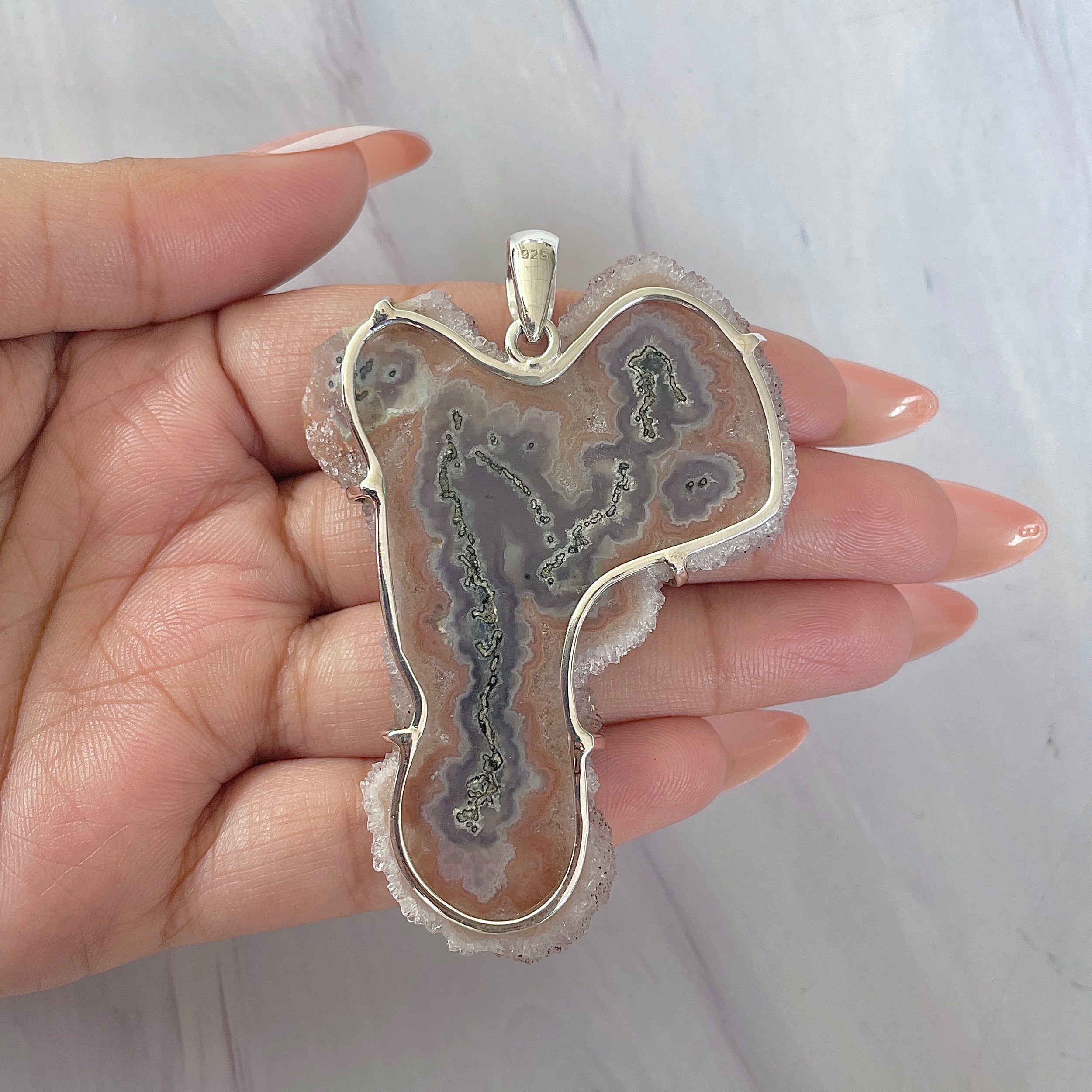 Amethyst Stalactite Pendant-(ASL-P-380.)