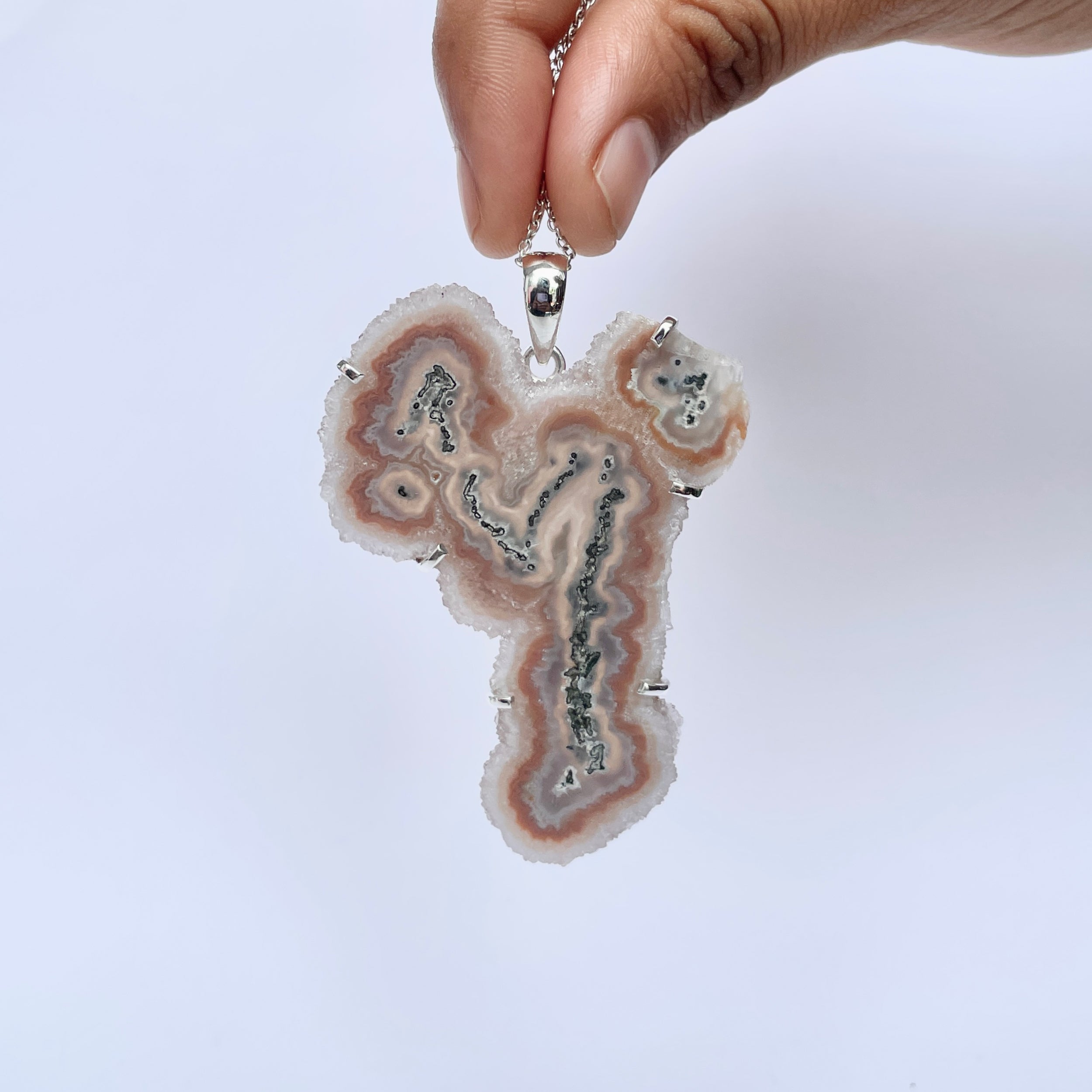 Amethyst Stalactite Pendant-(ASL-P-380.)