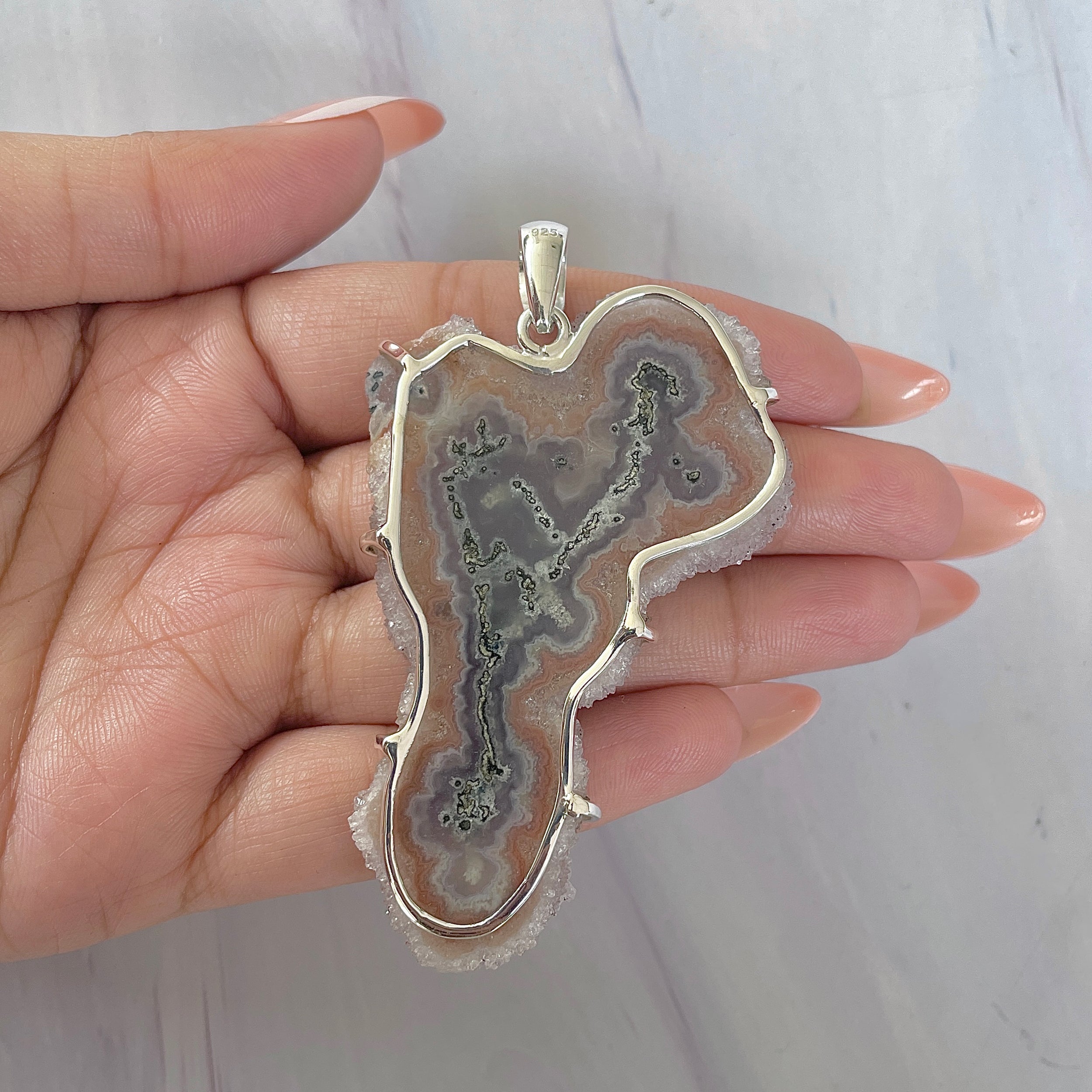 Amethyst Stalactite Pendant-(ASL-P-381.)