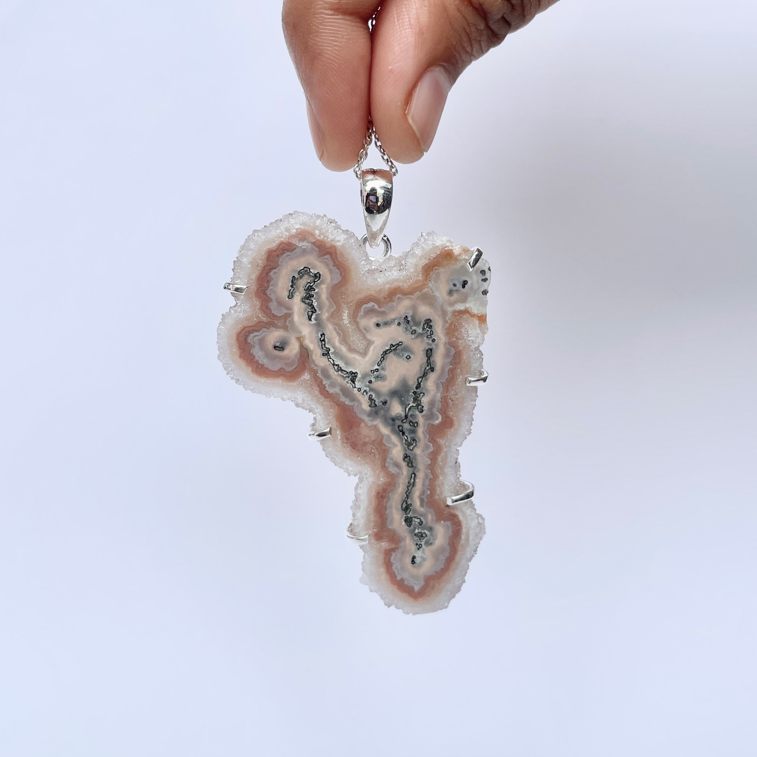 Amethyst Stalactite Pendant-(ASL-P-381.)