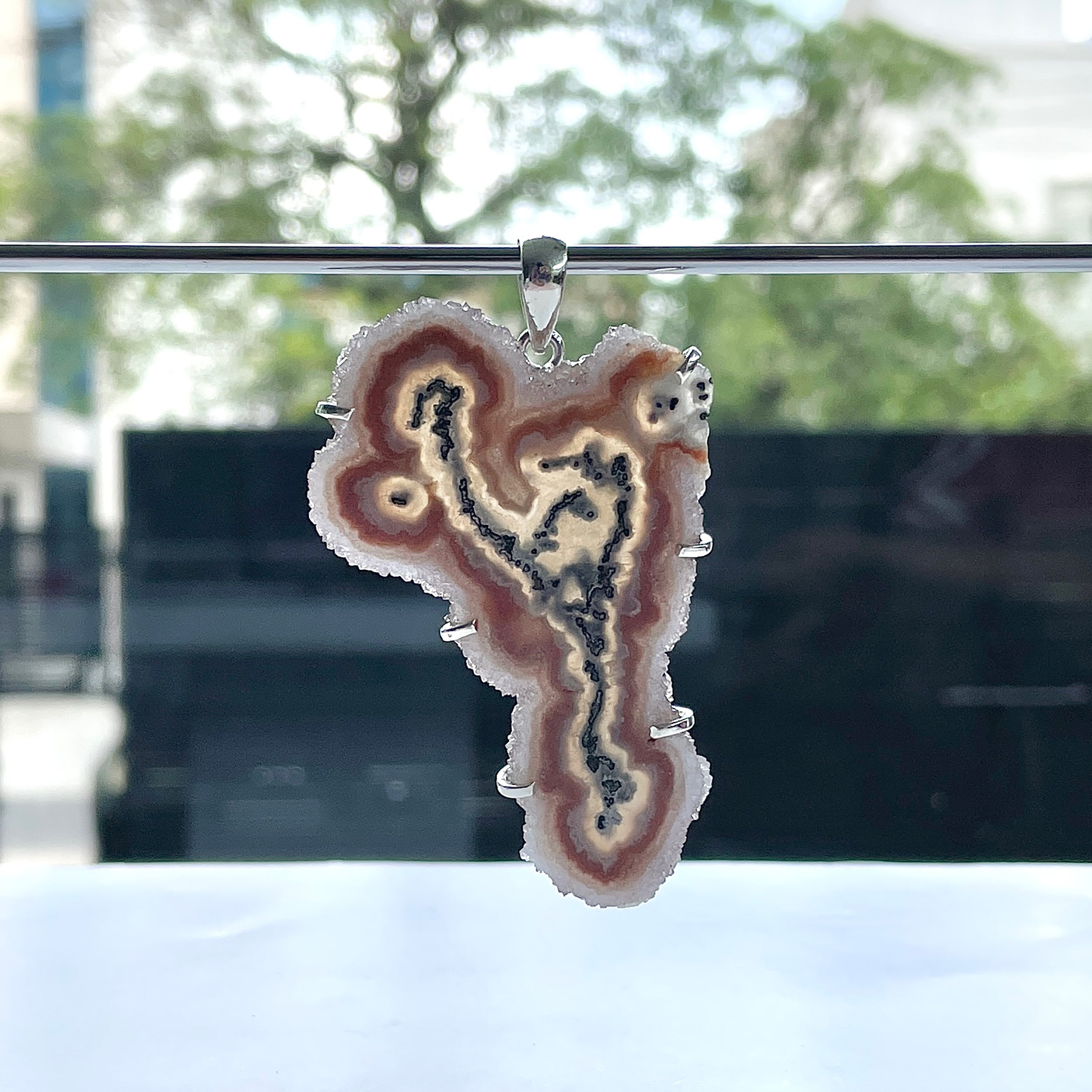 Amethyst Stalactite Pendant-(ASL-P-381.)