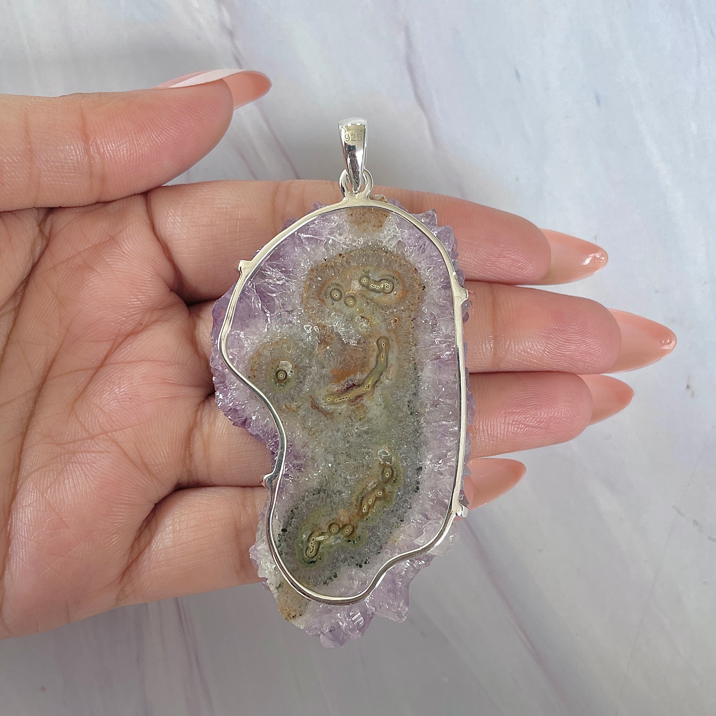 Amethyst Stalactite Pendant-(ASL-P-385.)
