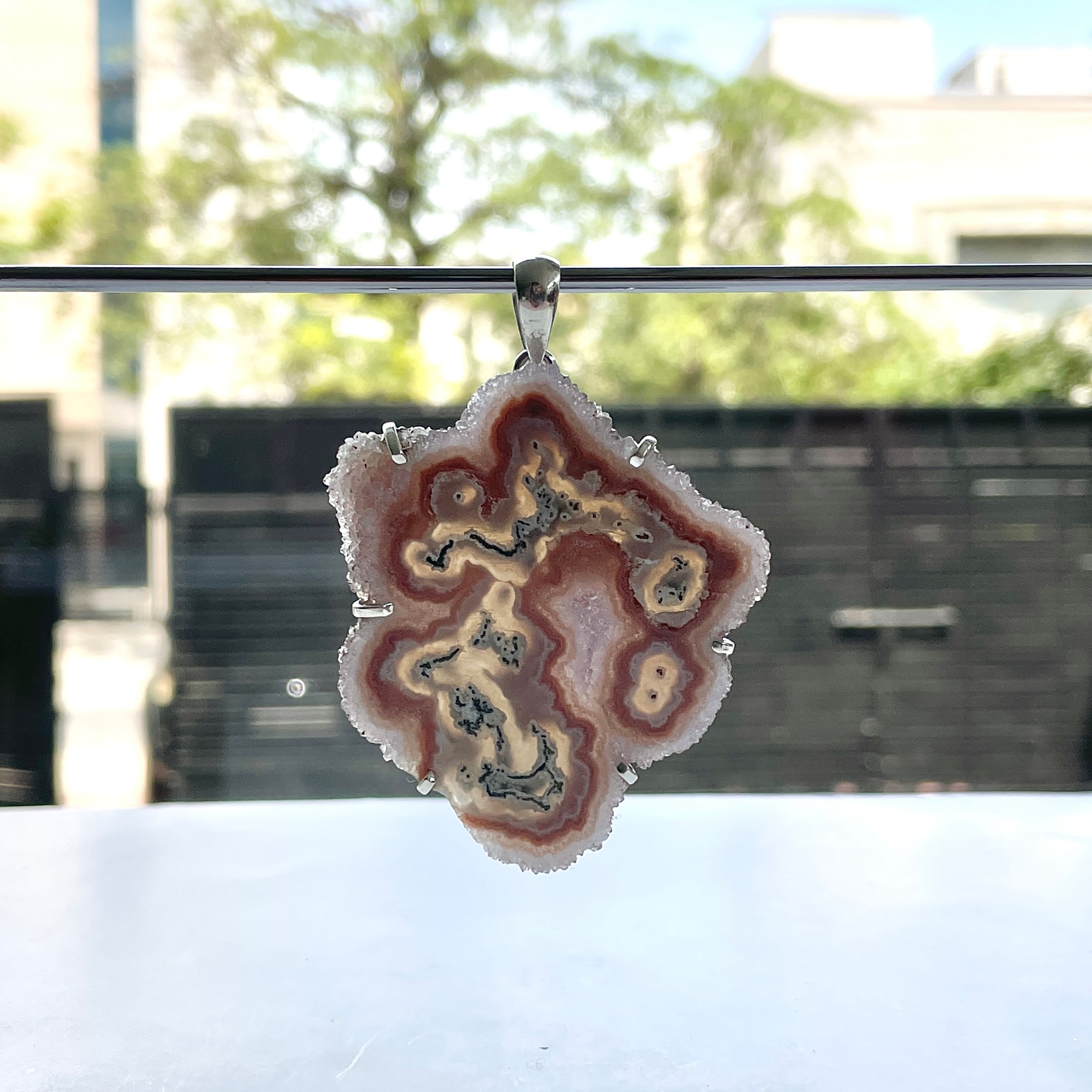 Amethyst Stalactite Pendant-(ASL-P-388.)