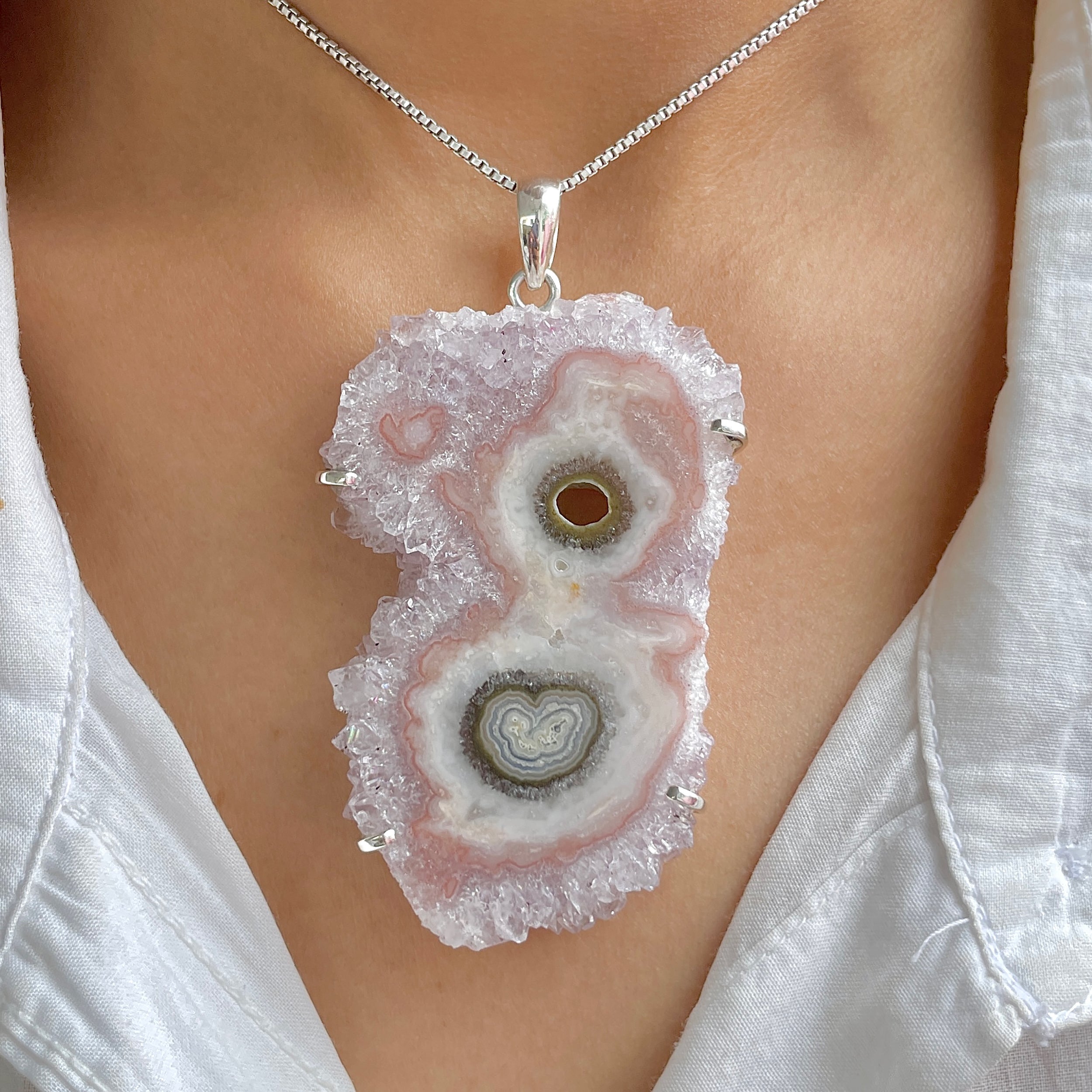 Amethyst Stalactite Pendant-(ASL-P-389.)