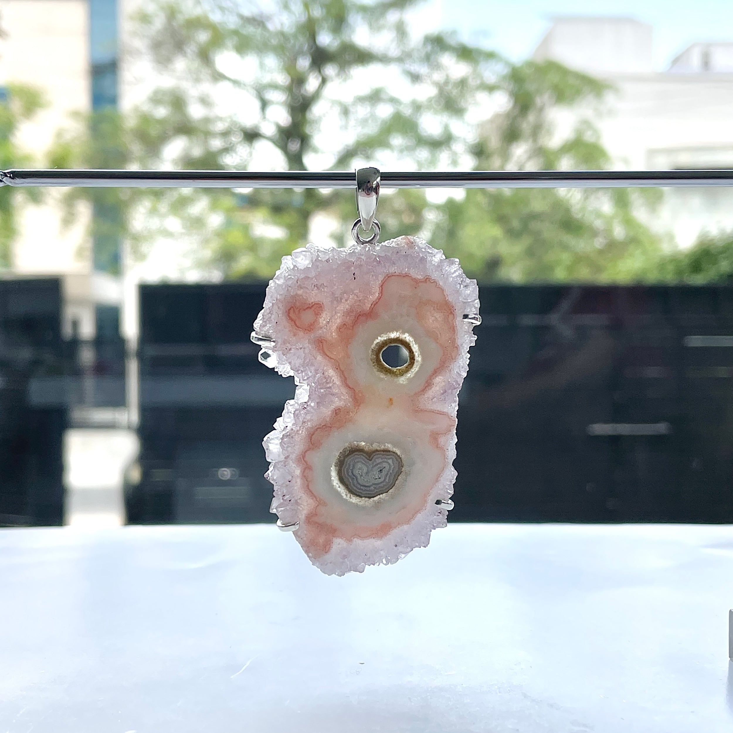 Amethyst Stalactite Pendant-(ASL-P-389.)