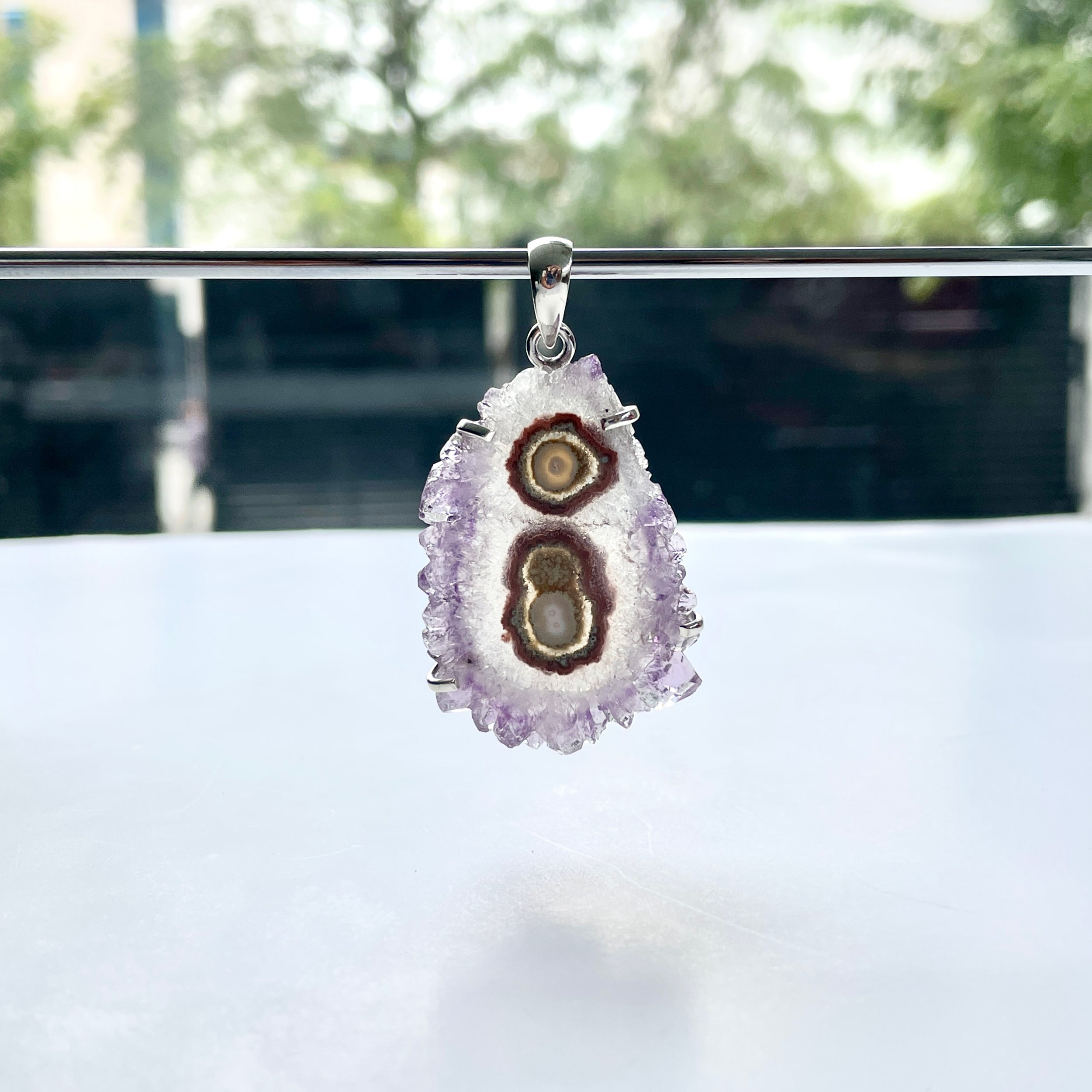 Amethyst Stalactite Pendant-(ASL-P-39.)