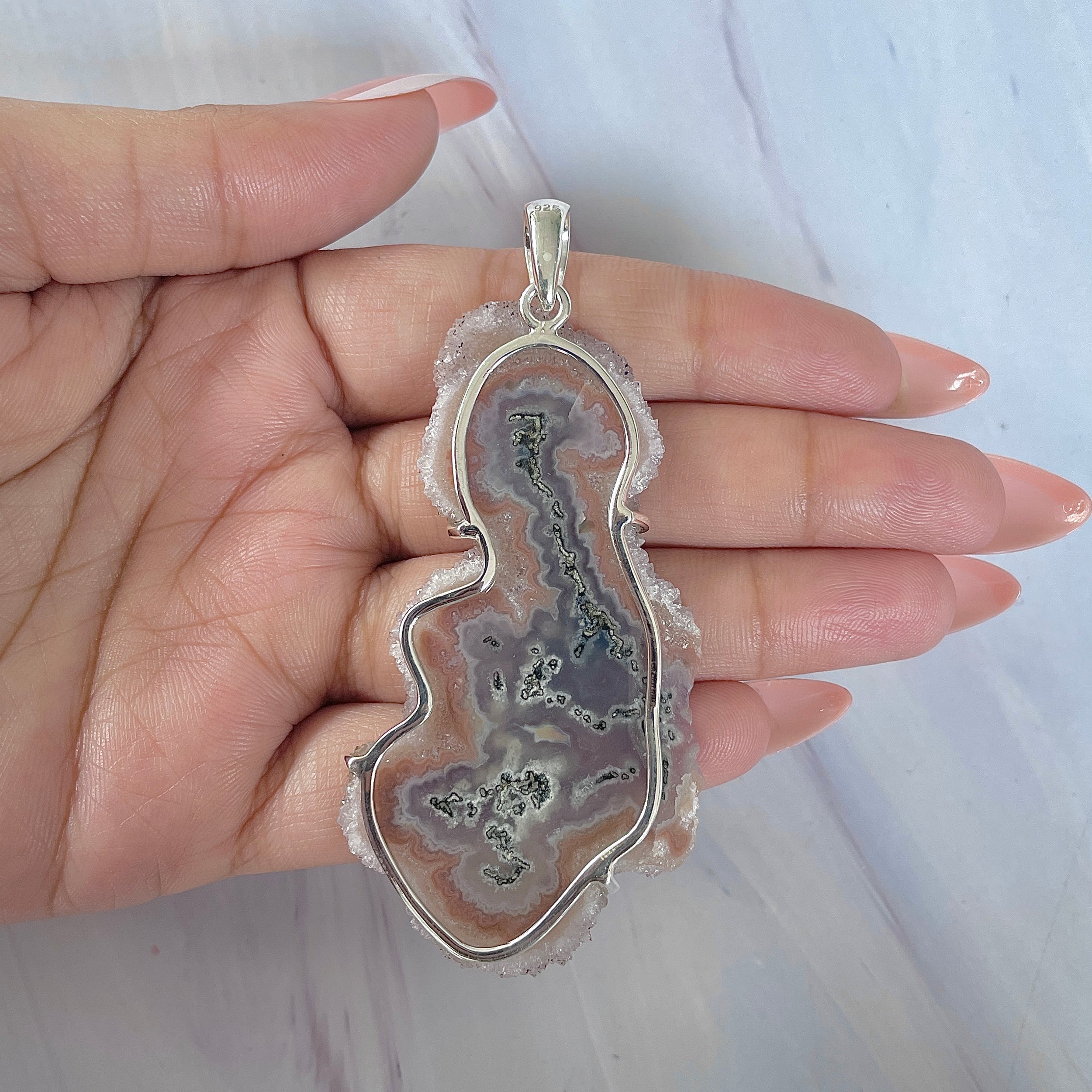 Amethyst Stalactite Pendant-(ASL-P-391.)